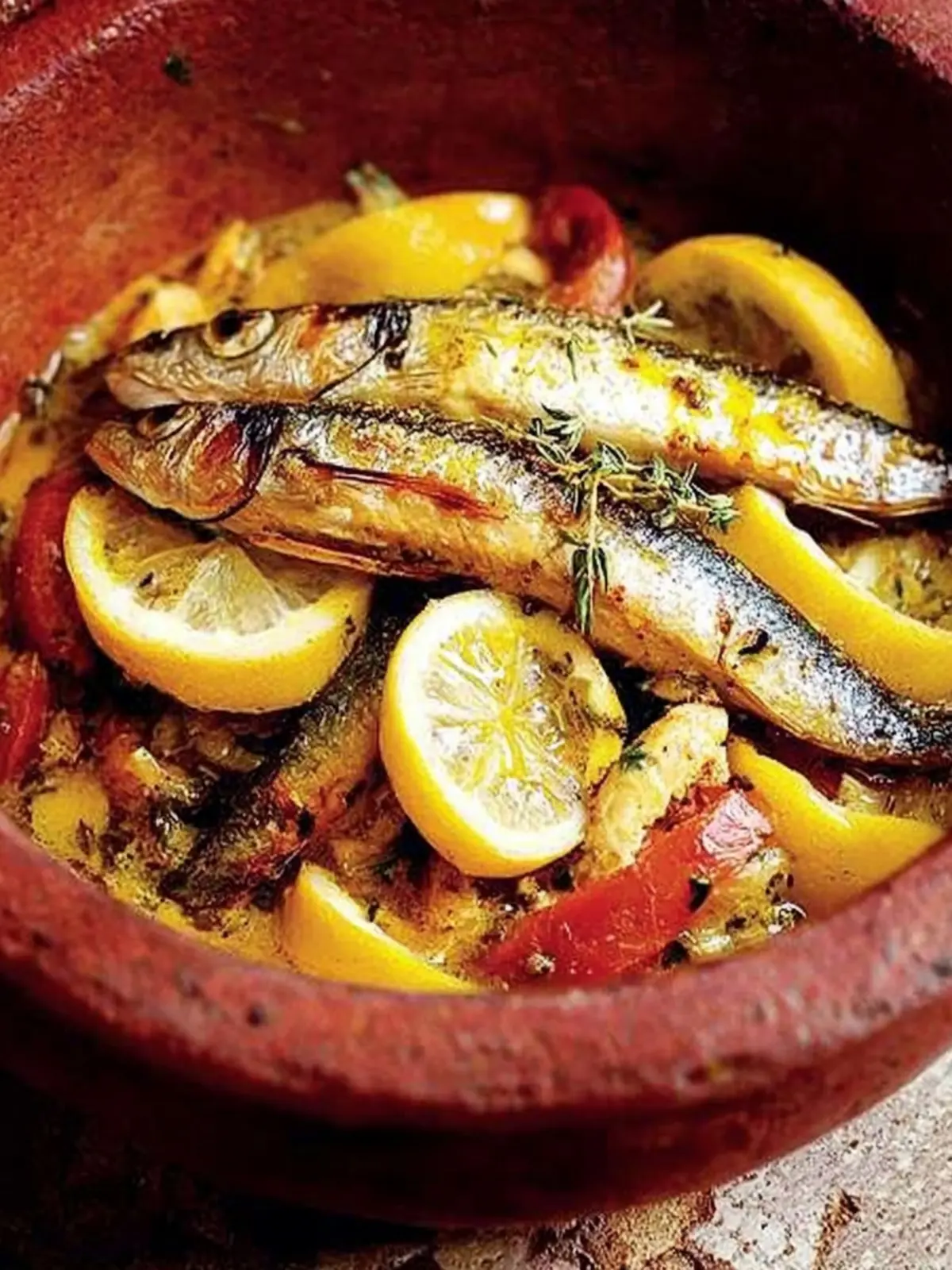 Savory Tagra of Fresh Sardines with Zesty Pepper Oil Delight 4 Tagra of fresh sardines with pepper oil