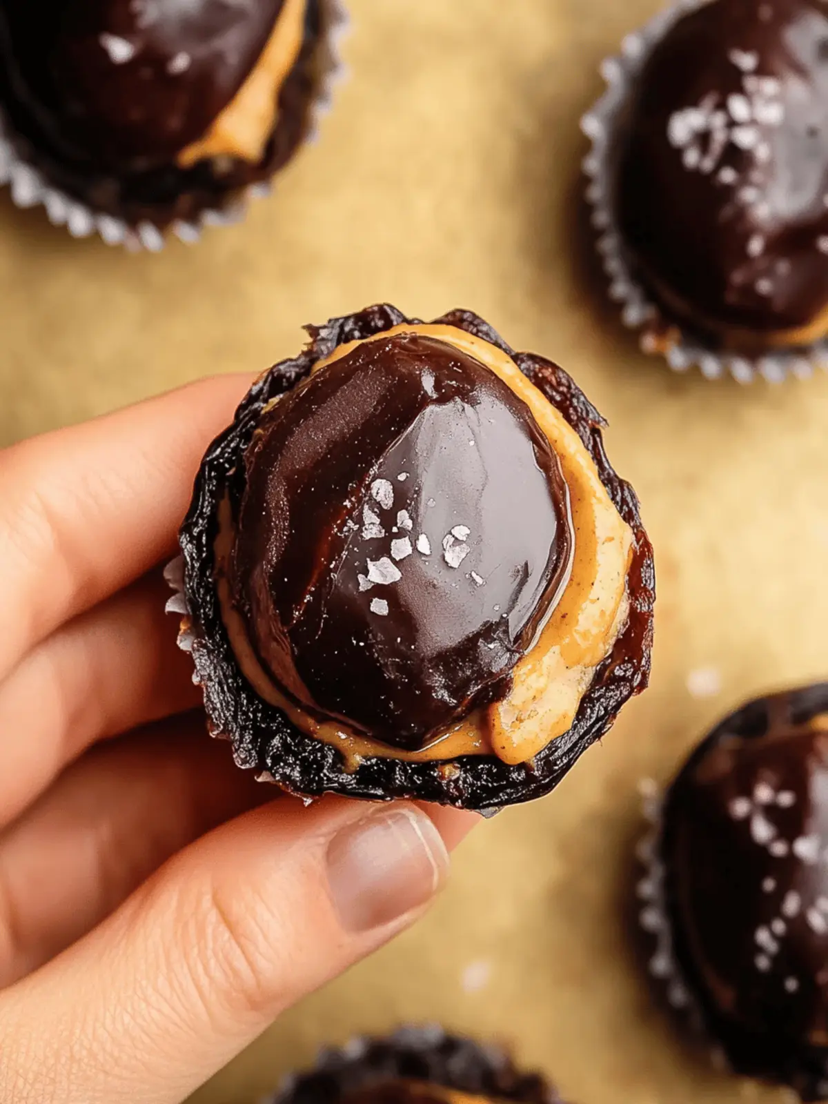 Irresistible Smashed Dates with Peanut Butter and Chocolate Delight 3 Smashed Dates with Peanut Butter and Chocolate