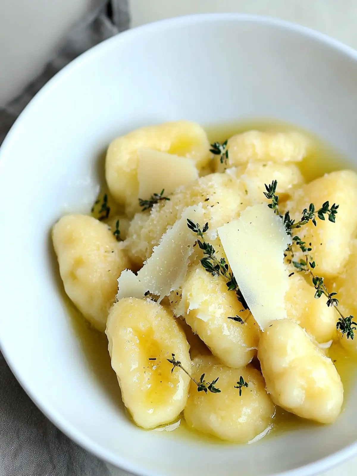Lemon Mascarpone Gnocchi with Thyme Butter Sauce Delight 3 Lemon Mascarpone Gnocchi with Thyme Butter Sauce
