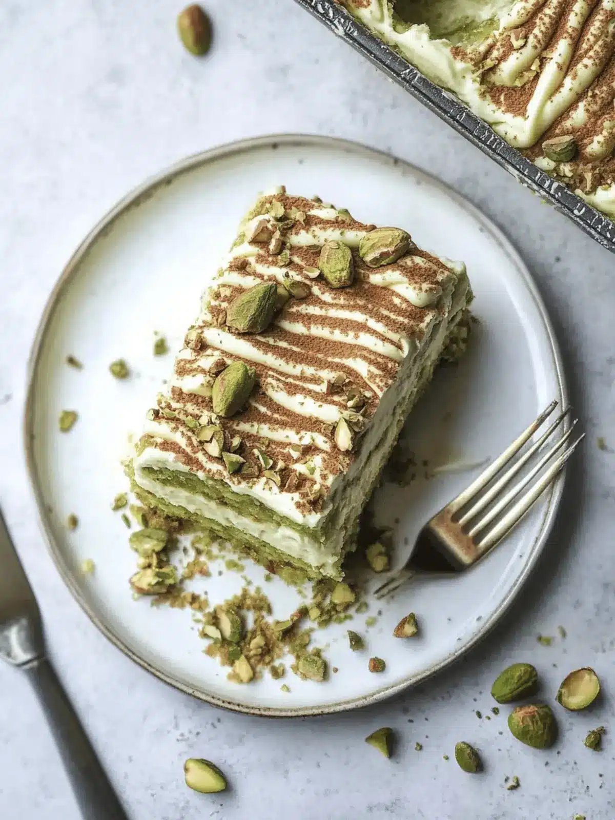 Pistachio Tiramisu: The Ultimate No-Bake Dessert Delight 4 Pistachio Tiramisu