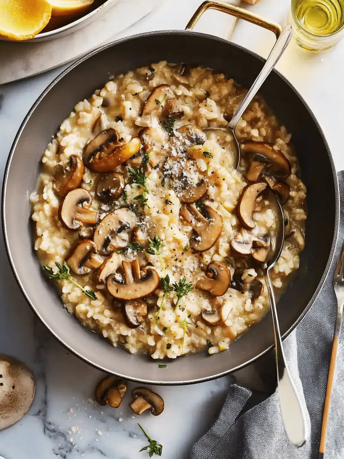 Irresistible Mushroom Risotto: Creamy Comfort in Every Bite 3 Mushroom Risotto
