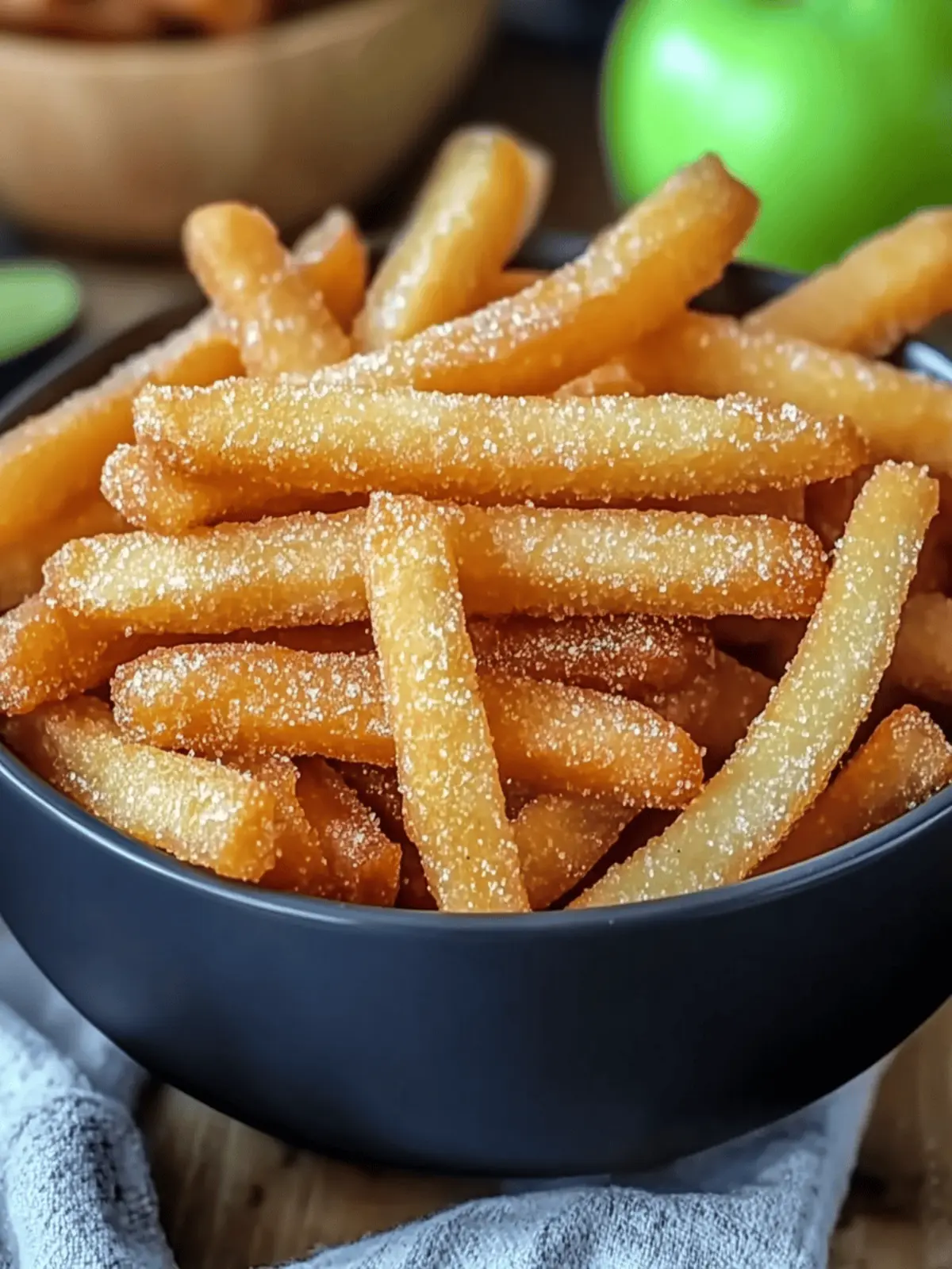 Crispy Air Fryer Apple Fries: Guilt-Free Sweet Crunch Delights 2 Crispy Air Fryer Apple Fries