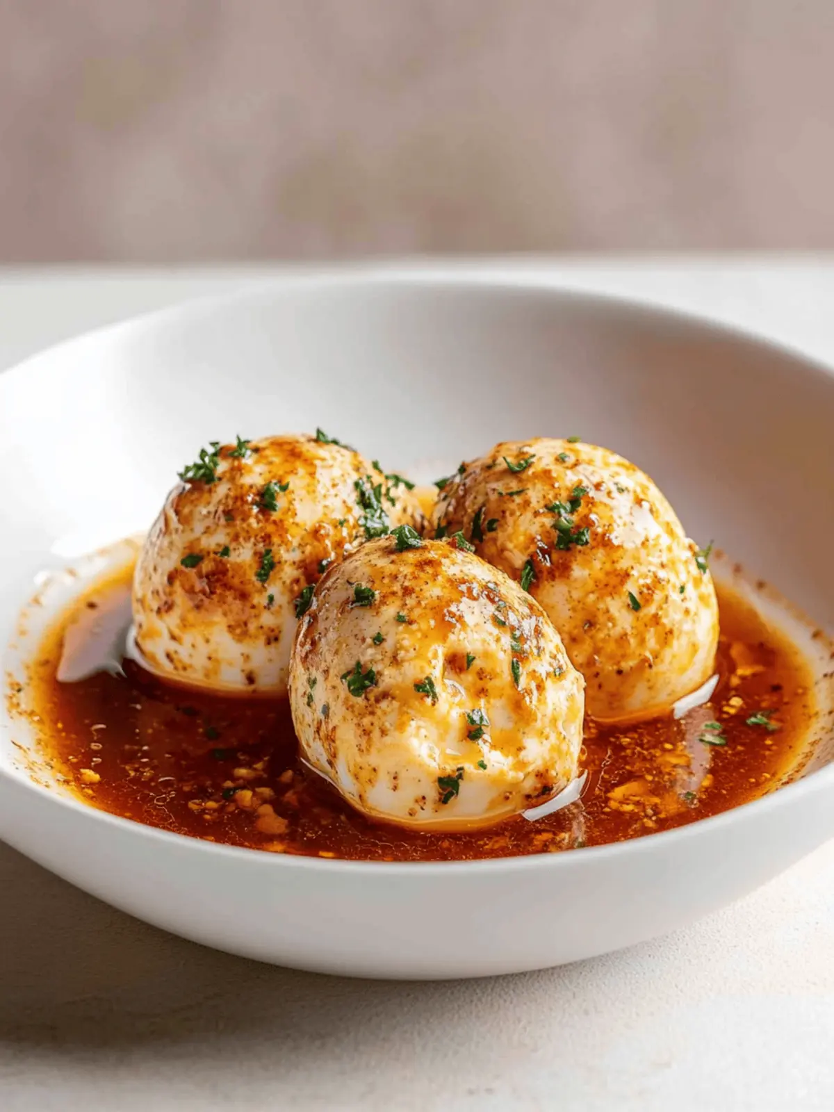 Perfect TikTok Egg Boil: Spicy Sauce and Jammy Eggs Delight 2 TikTok Egg Boil