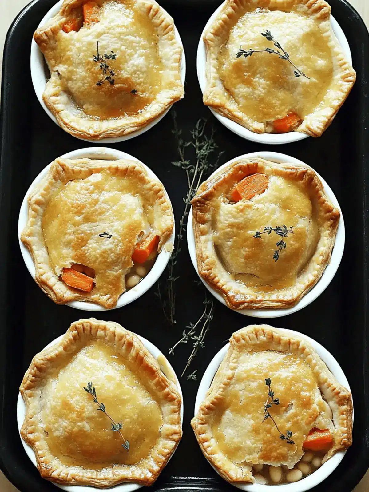 Incredible Thyme & White Bean Pot Pies for Cozy Nights 2 Thyme & White Bean Pot Pies