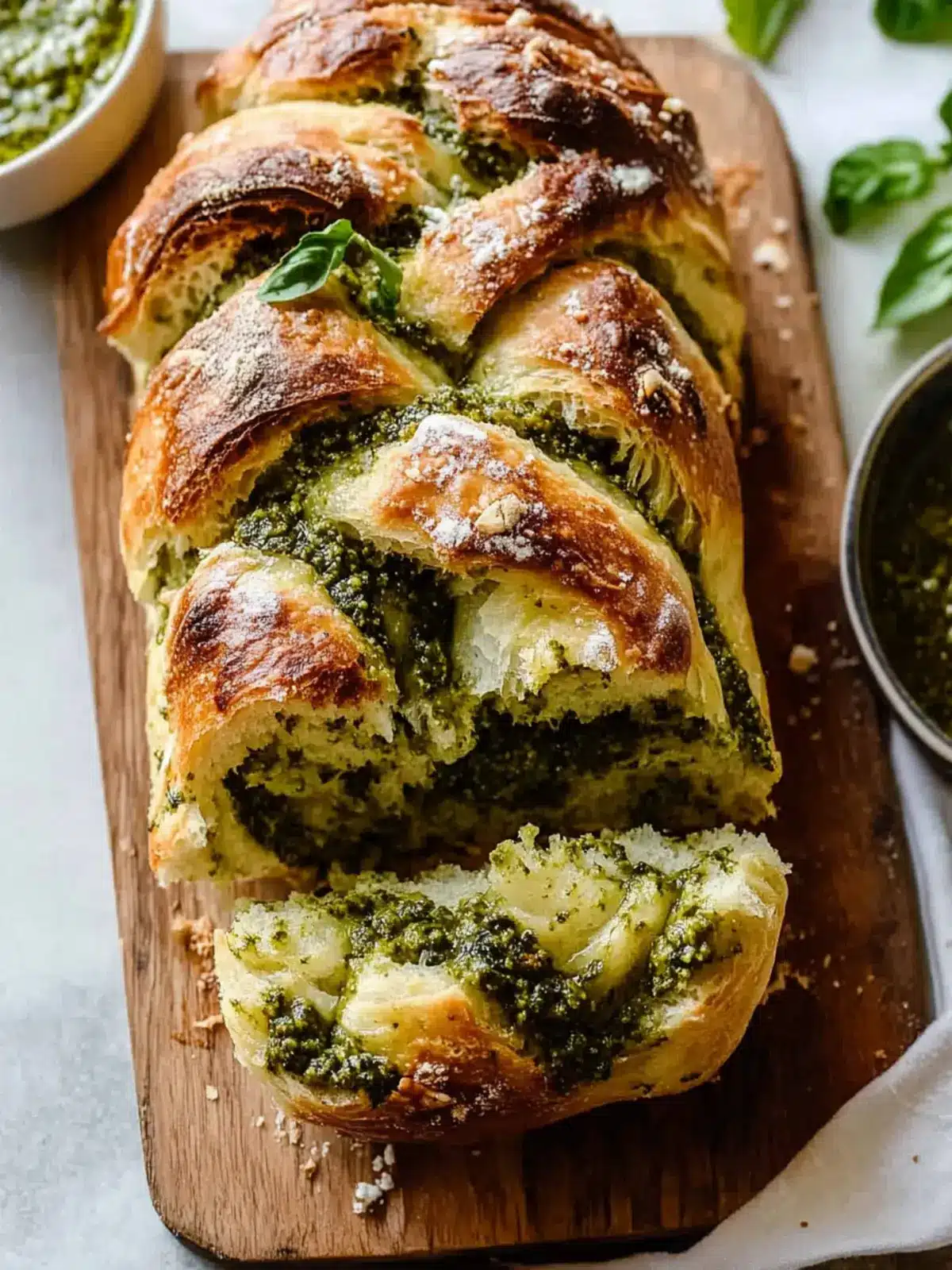 Delicious Pesto Pull-Apart Bread for Your Next Cozy Meal 4 Pesto Pull-Apart Bread