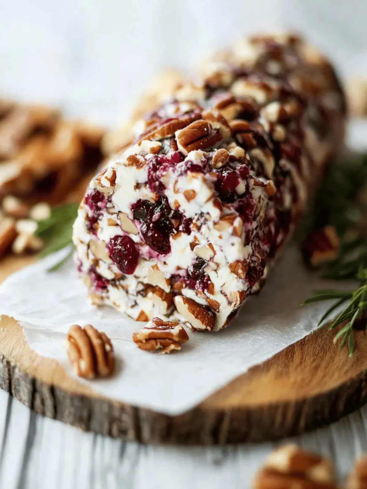 Cranberry Pecan Cheese Log: The Ultimate Party Appetizer 3 Cranberry Pecan Cheese Log