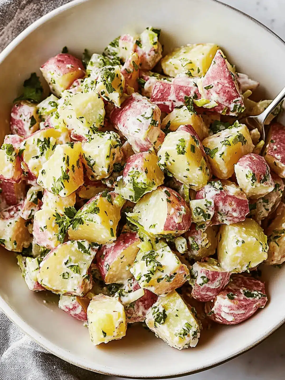 Savory Red Potato Salad with Zesty Herb Twist 2 Red Potato Salad