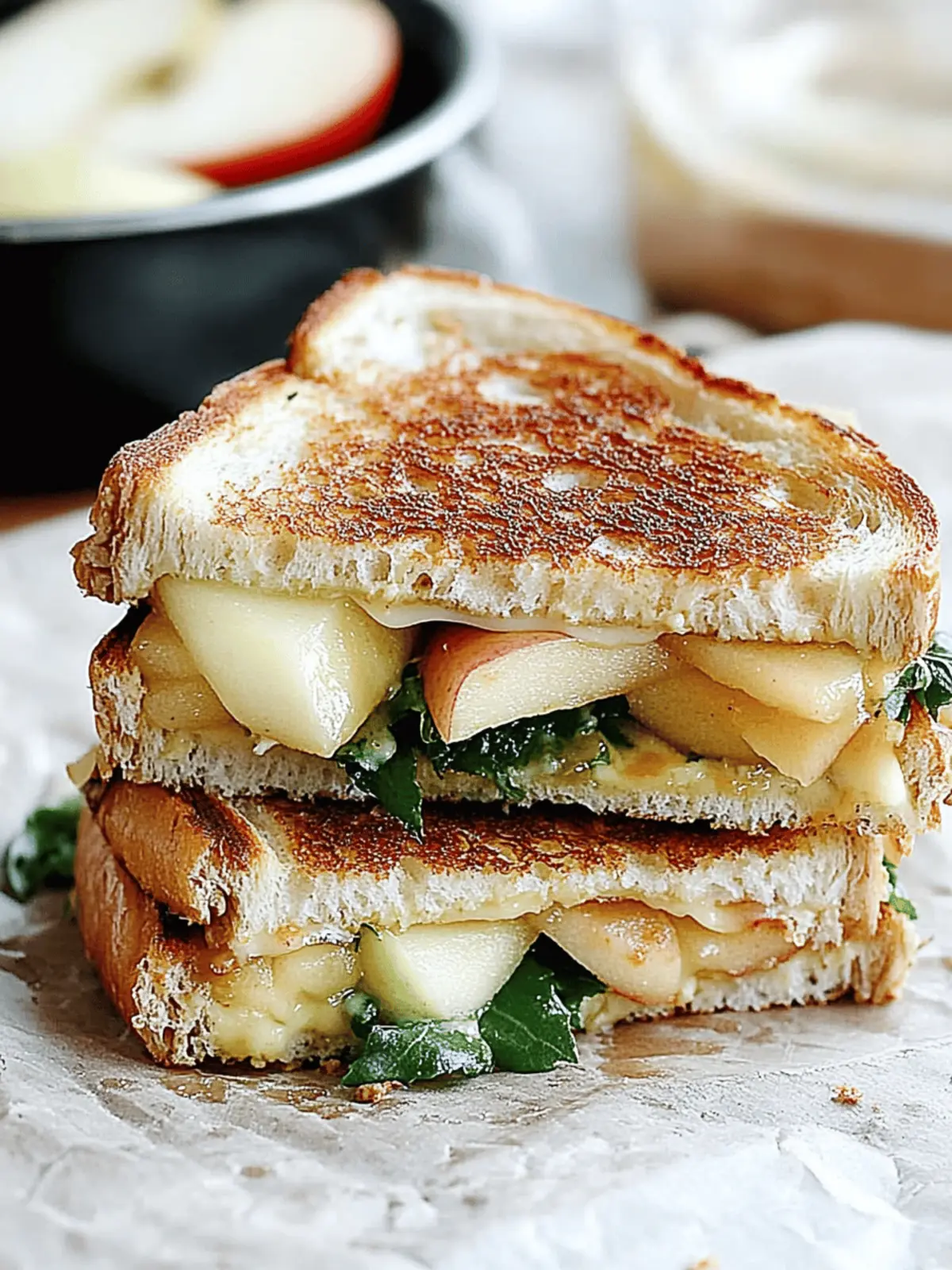 Irresistibly Spicy Apple Cheddar Grilled Cheese Delight 4 Spicy Apple Cheddar Grilled Cheese