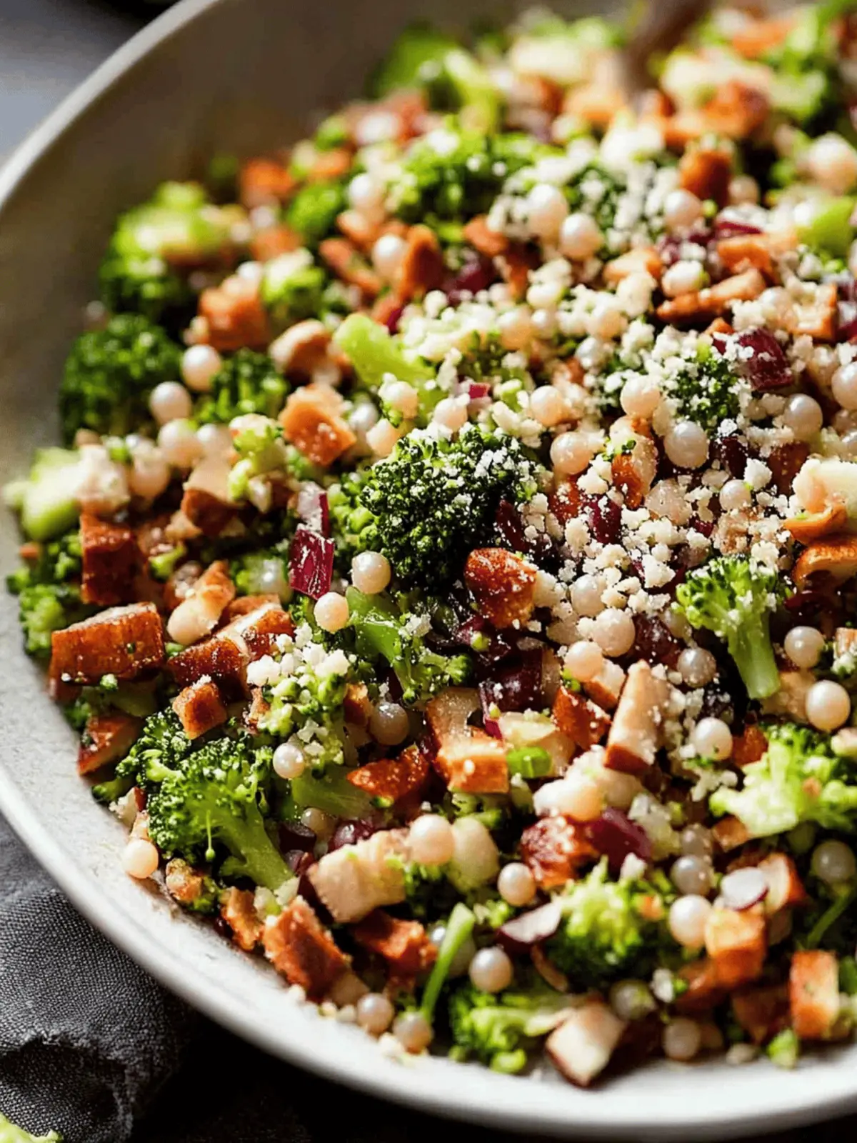 Broccoli Pearl Crunch Salad That Transforms Your Taste Buds 4 Broccoli Pearl Crunch Salad