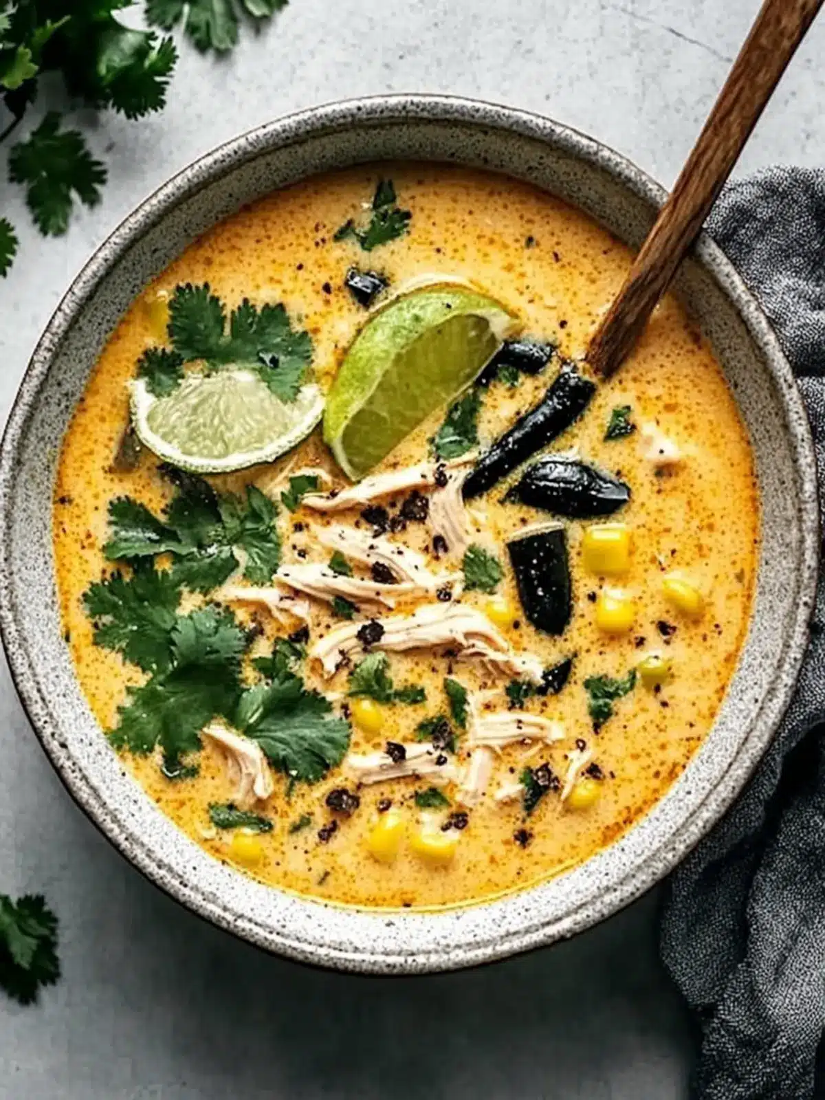 Hearty Chicken Poblano Soup: Flavorful Comfort in a Bowl 3 Chicken Poblano Soup