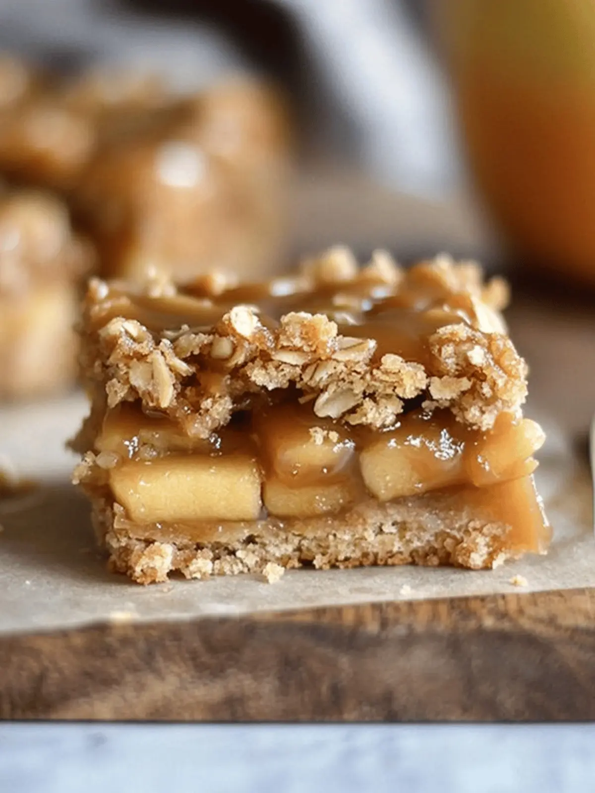 Decadent Salted Caramel Apple Crisp Bars Perfect for Fall 2 Salted Caramel Apple Crisp Bars