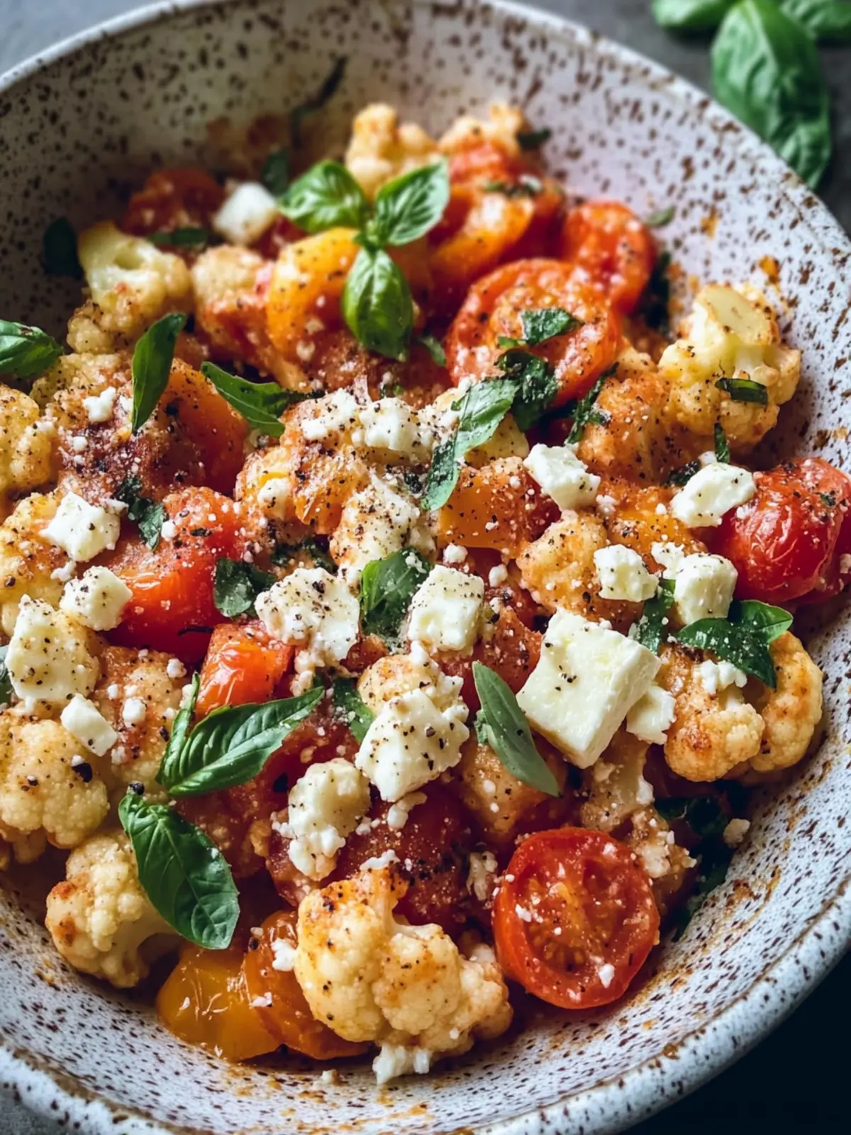 Delicious Greek Tomato and Feta Cauliflower Bake You ll Love 3 Greek Tomato and Feta Cauliflower
