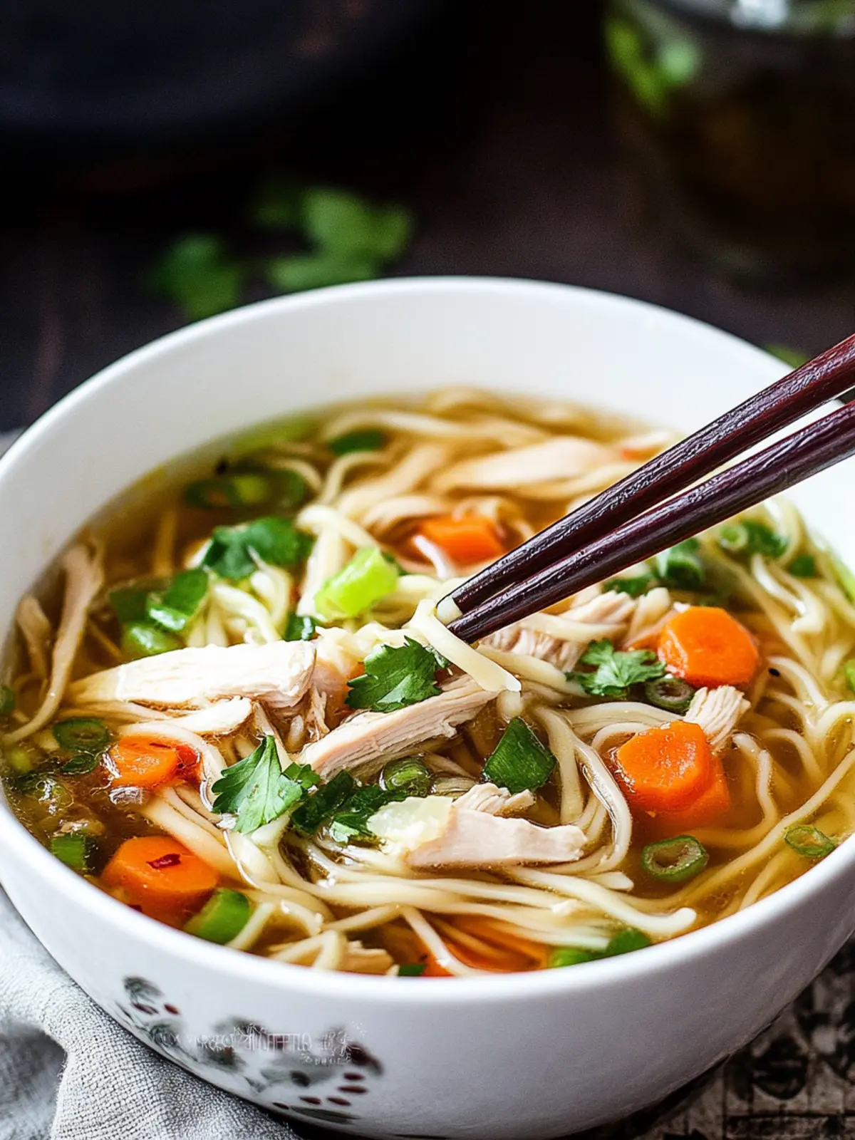 Savor Homemade Chinese Chicken Noodle Soup in Minutes 4 Chinese Chicken Noodle Soup