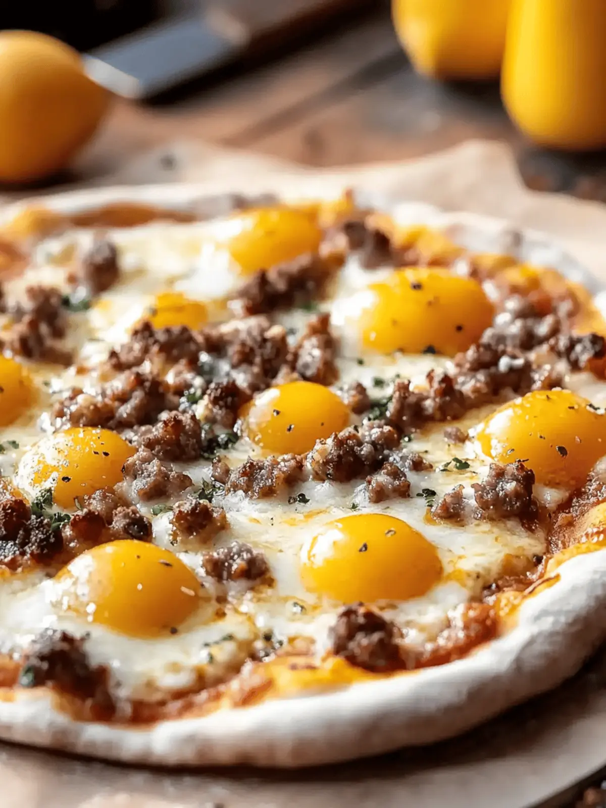 Savory Sausage Breakfast Pizza Ready in Just 30 Minutes 4 Sausage Breakfast Pizza