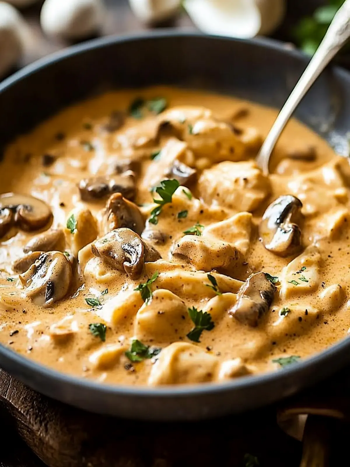 Creamy Chicken Stroganoff with Mushrooms for Cozy Nights 3 Creamy Chicken Stroganoff with Mushrooms