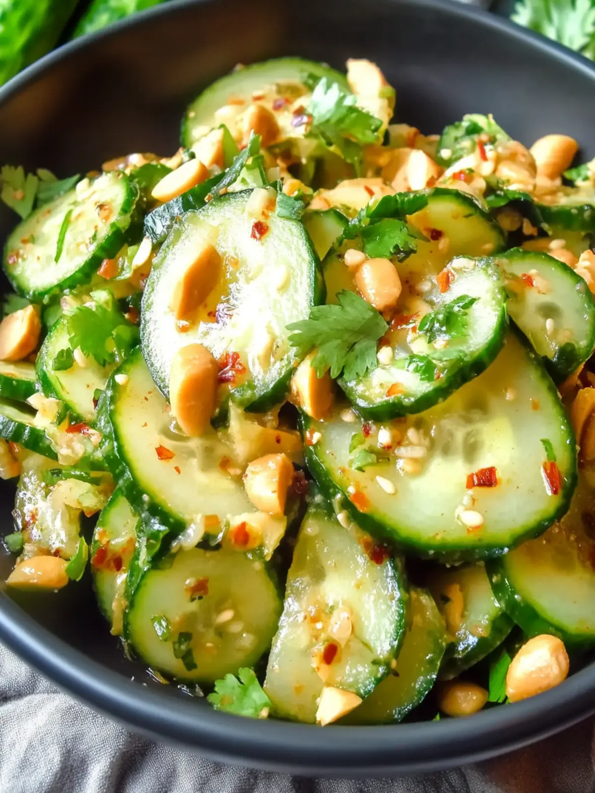 Refreshing Gluten-Free Spicy Peanut Cucumber Salad to Beat the Heat 3 Gluten-Free Spicy Peanut Cucumber Salad