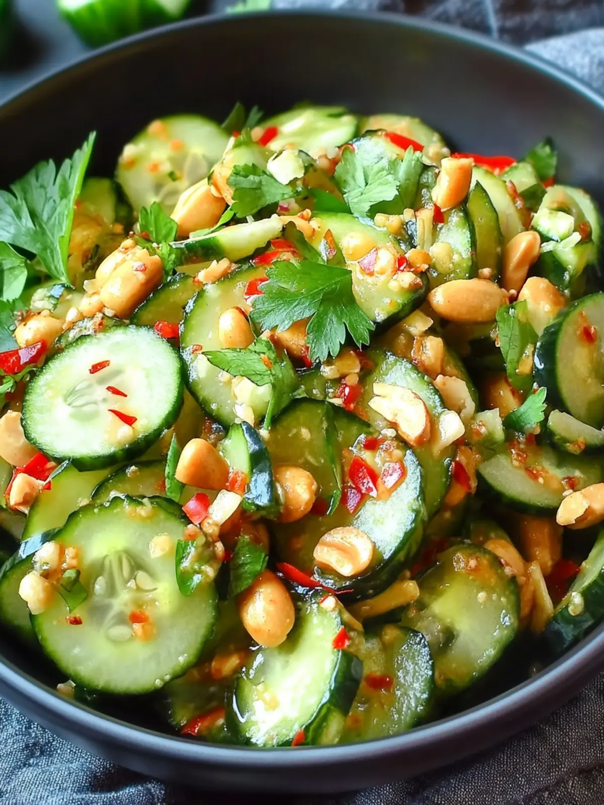 Refreshing Gluten-Free Spicy Peanut Cucumber Salad to Beat the Heat 4 Gluten-Free Spicy Peanut Cucumber Salad