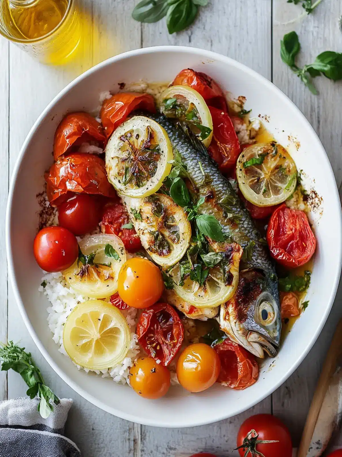 Savory Greekstyle Baked Fish With Tomatoes and Onions Delight 4 Greekstyle Baked Fish With Tomatoes and Onions