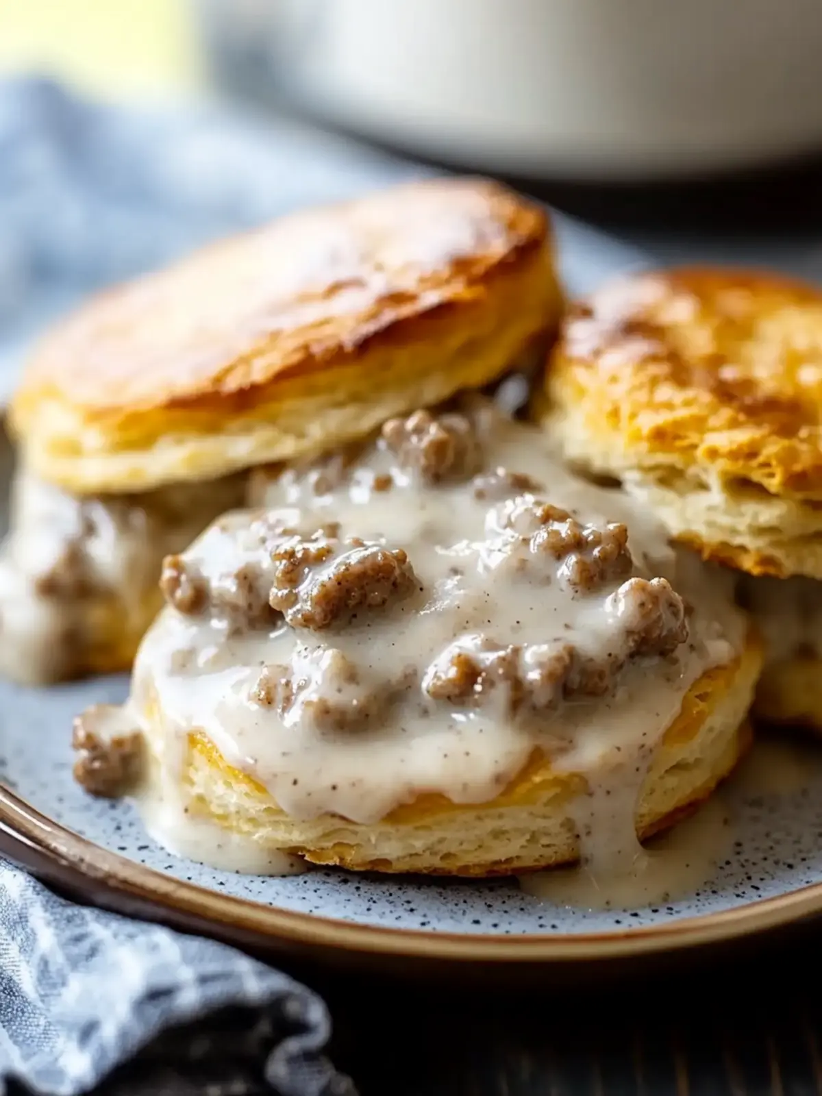 Savor Southern Comfort with Sausage Gravy and Biscuits 2 Sausage Gravy and Biscuits