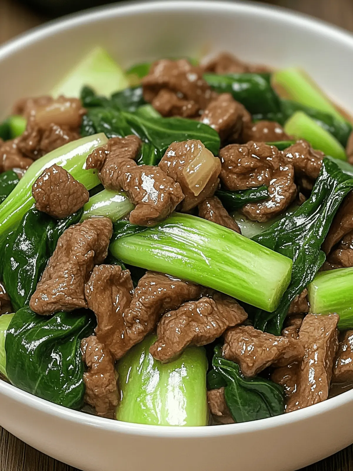 Savory Bok Choy Stir-Fried Beef in Just 25 Minutes 4 Bok Choy Stir-Fried Beef