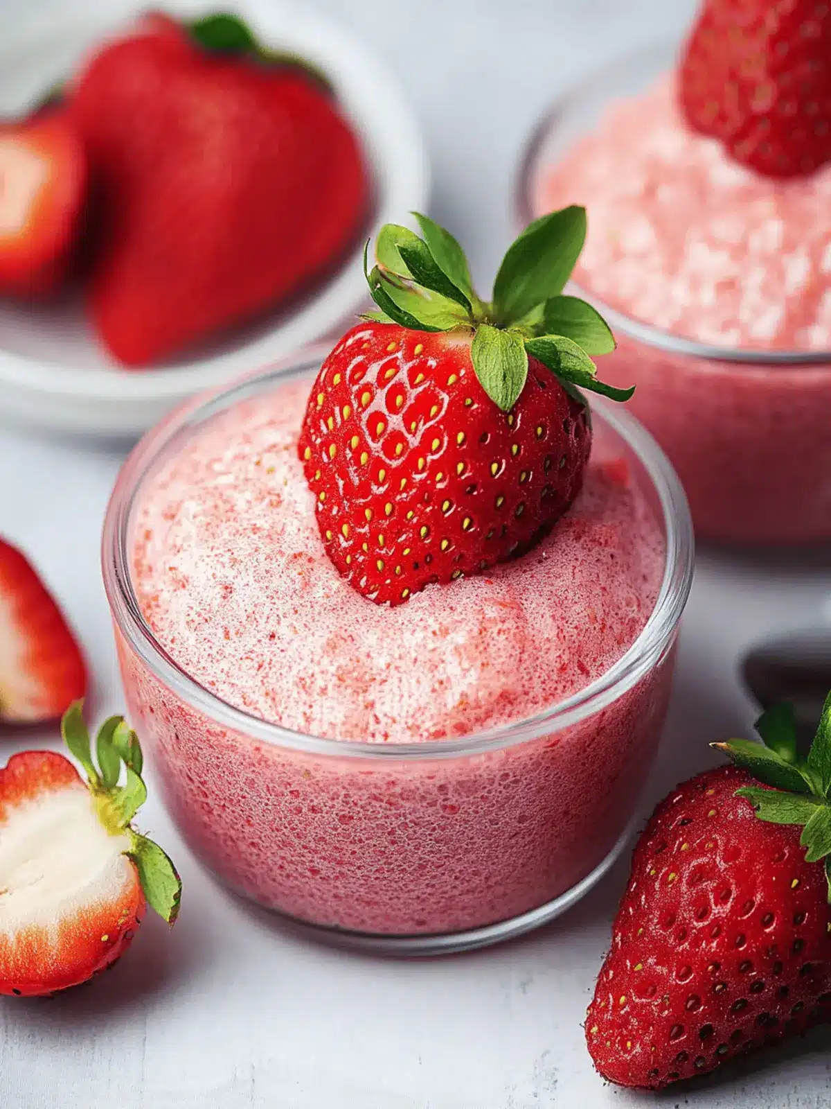 Fluffy Strawberry Aquafaba Mousse for a Dairy-Free Delight 4 Strawberry