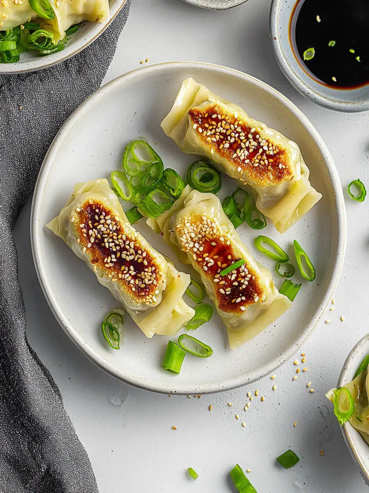 Delicious Wrapped Dumplings with Tofu: Light and Flavorful Delight 4 Wrapped Dumplings with Tofu