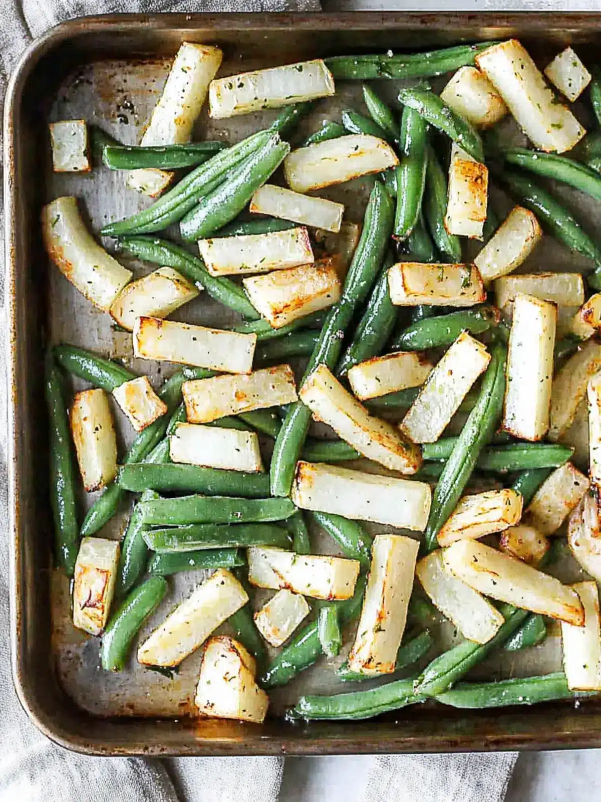Roasted Jicama With Green Beans for a Flavor-Packed Feast 3 Roasted Jicama With Green Beans