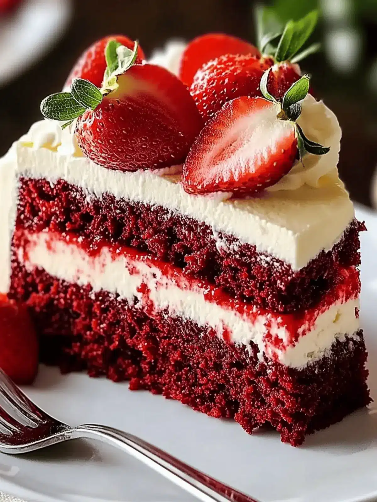 Irresistible Red Velvet Strawberry Cheesecake You ll Love! 3 Red Velvet Strawberry Cheesecake