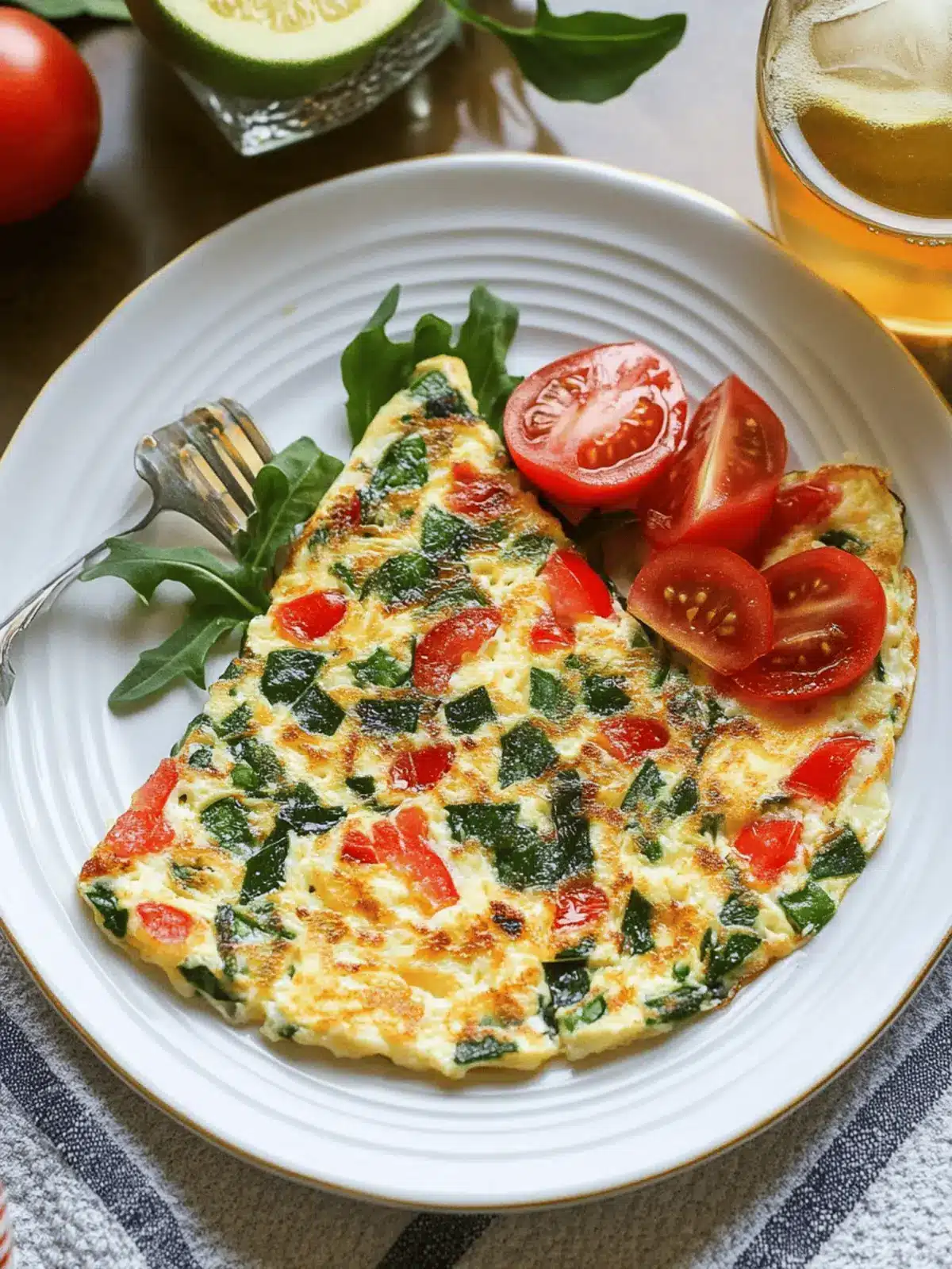 Delicious Egg White Omelette Packed with Fresh Veggies 2 Egg White Omelette