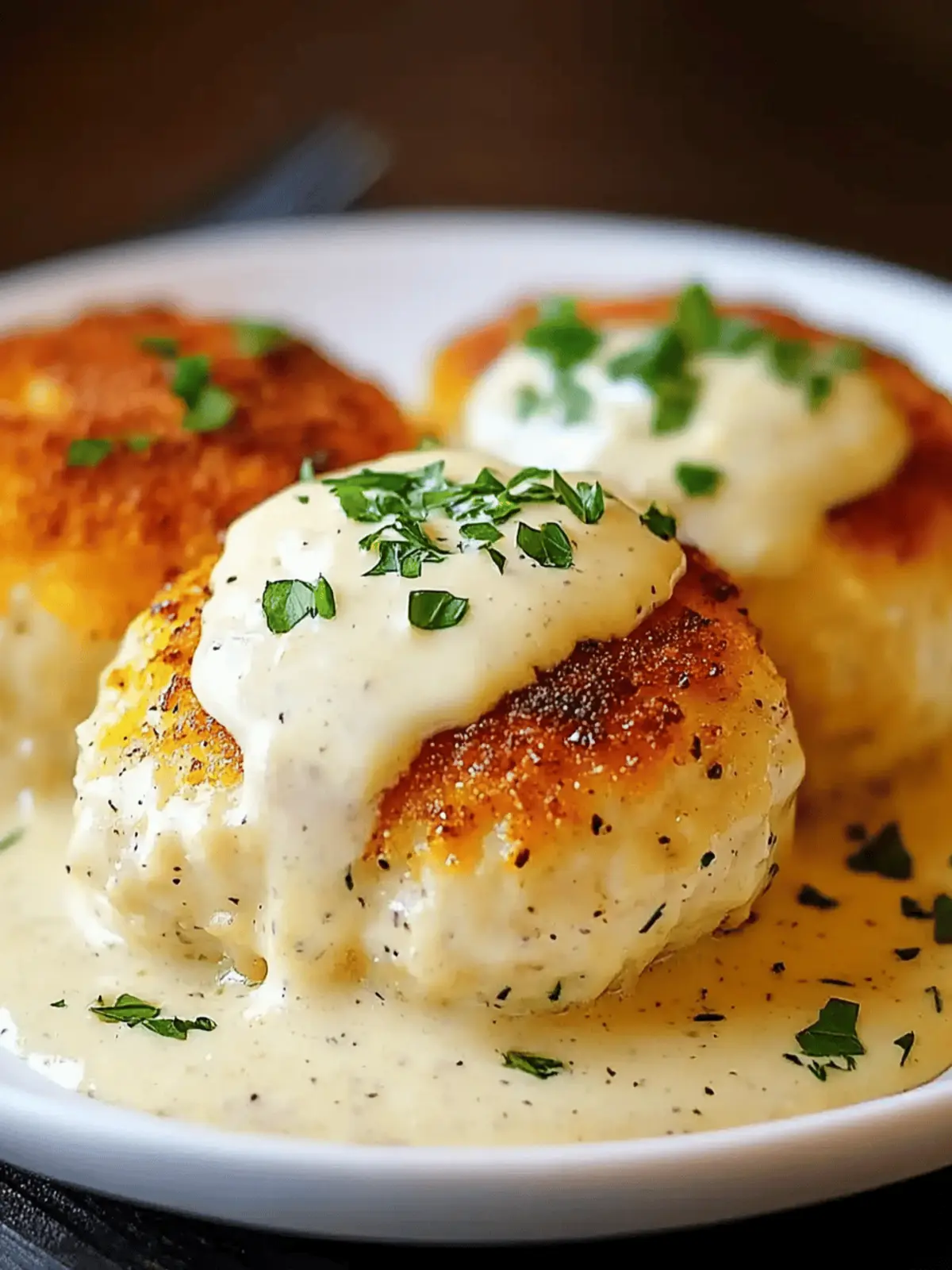 Delicious Chicken Pillows with Creamy Parmesan Sauce Recipe 3 Chicken Pillows with Creamy Parmesan Sauce