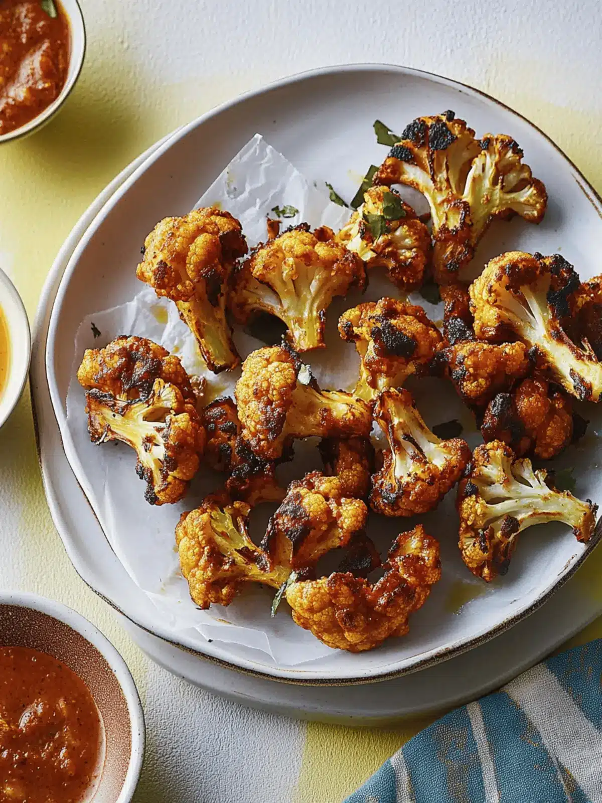 Crispy Air Fryer Cauliflower Tikka Bites for Flavorful Snacking 2 Air fryer cauliflower tikka