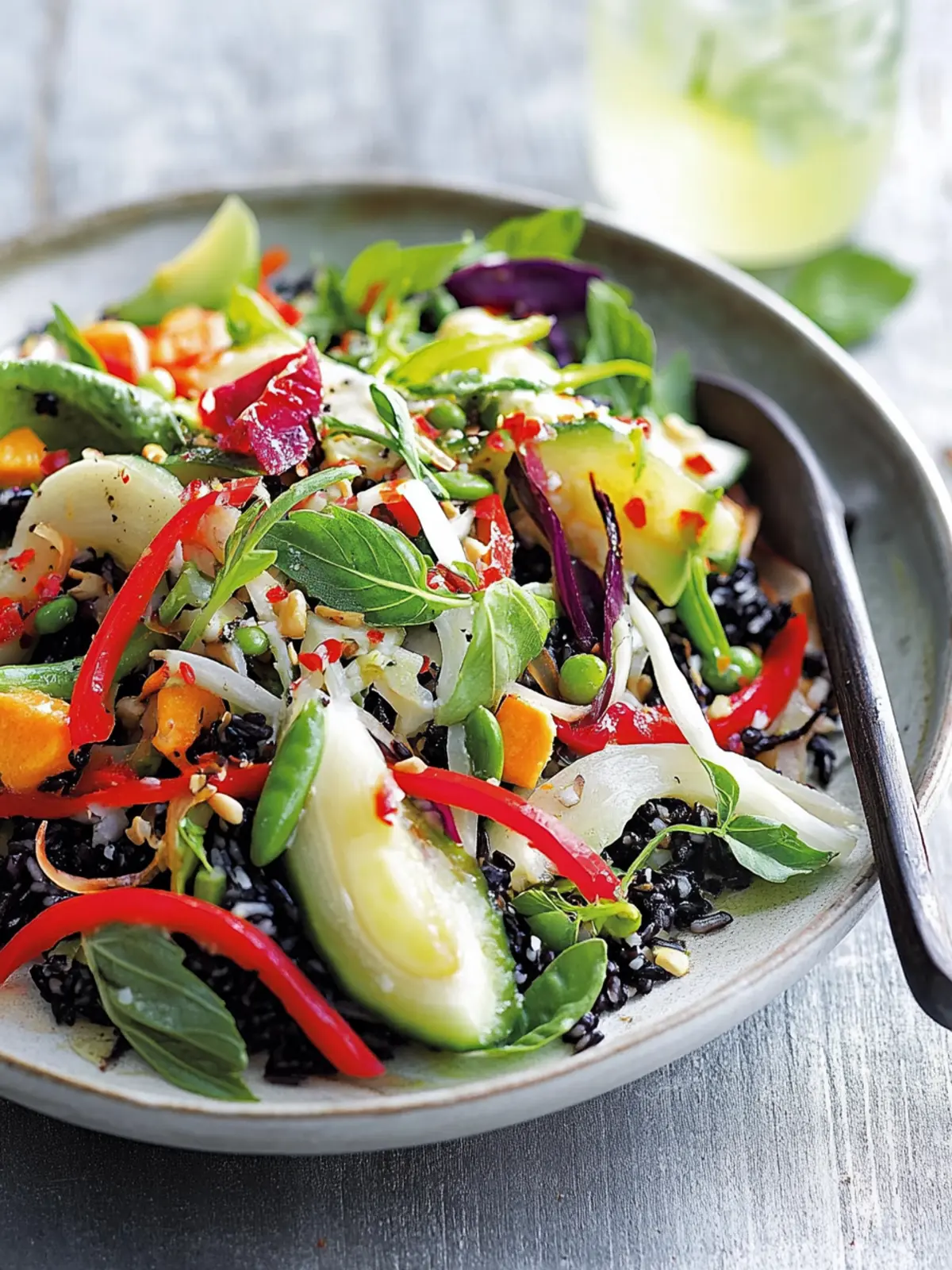 Delicious Black Rice, Ginger, and Papaya Salad You ll Love 2 black rice, ginger and papaya salad