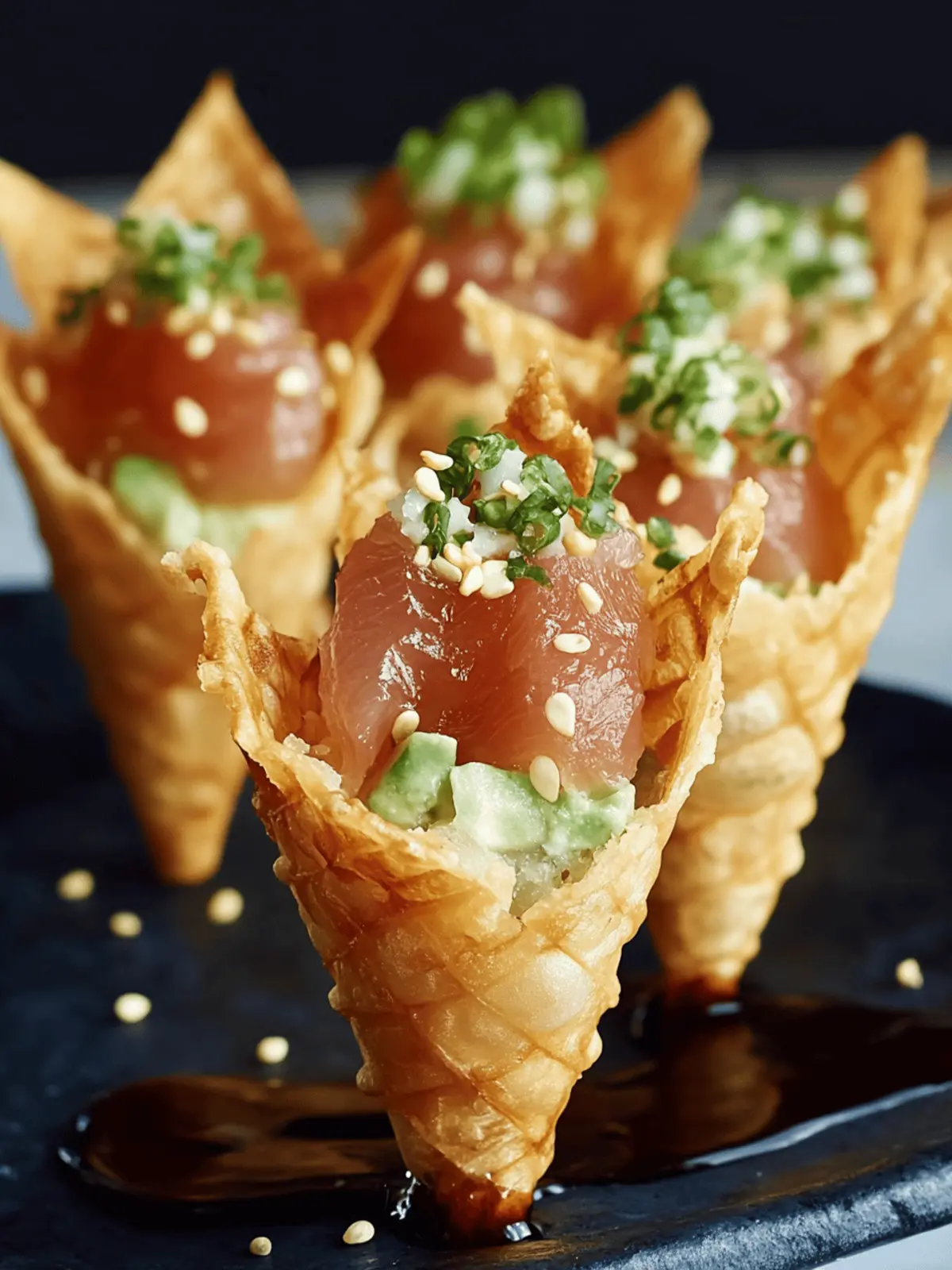 Creative Sushi Wonton Cones That Will Wow Your Taste Buds 3 Creative Sushi Wonton Cones
