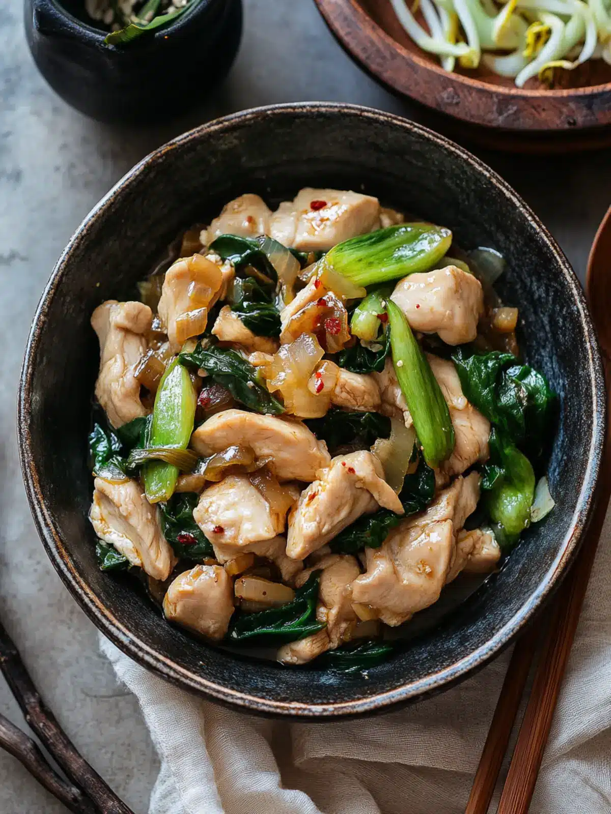 Savory Cantonese Chicken with Pickled Mustard Greens Delight 4 Cantonese Chicken with Pickled Mustard Greens