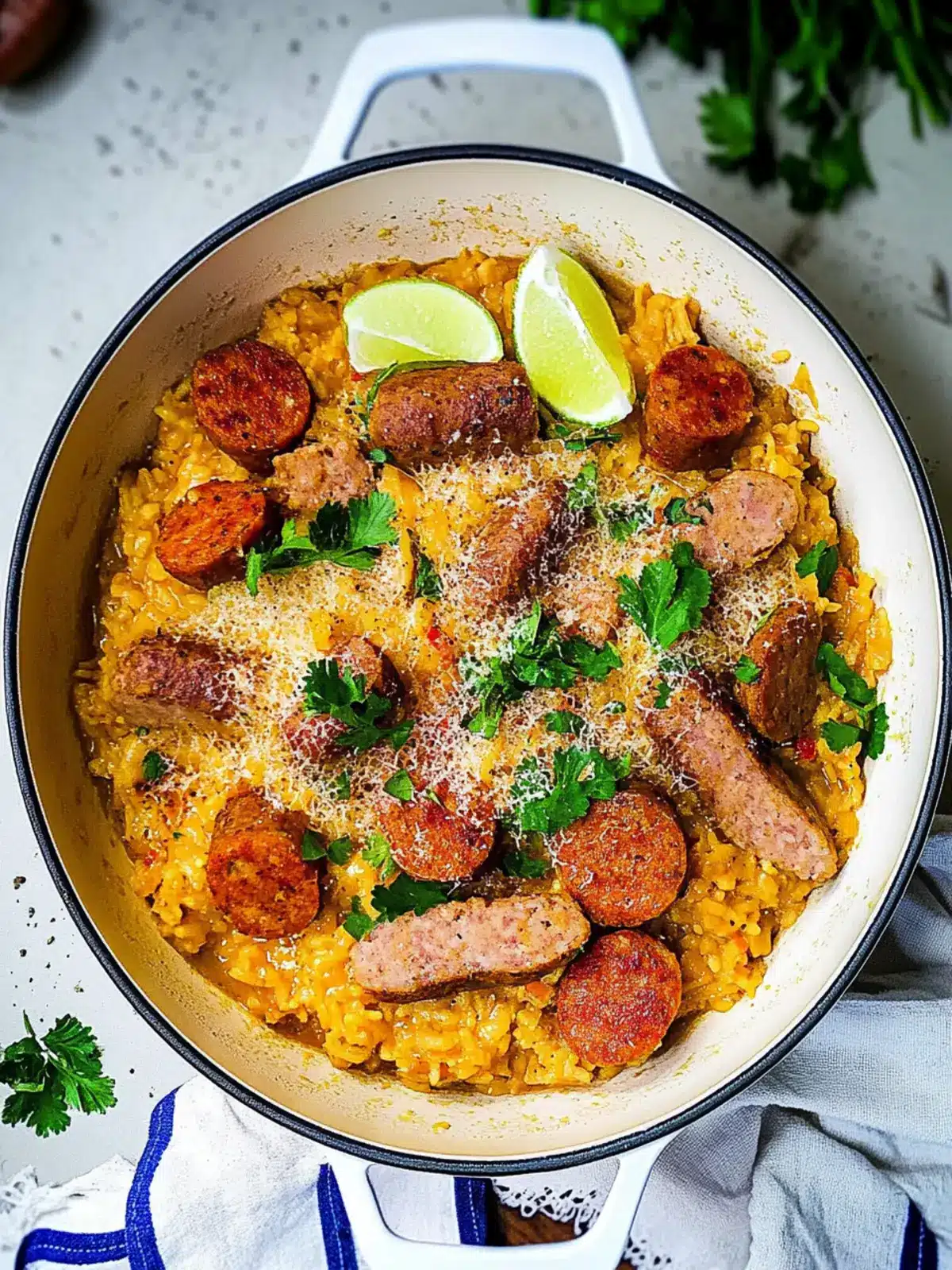 Colombian Pork and Sausage Risotto: Comfort in Every Bite 4 Colombian Pork and Sausage Risotto