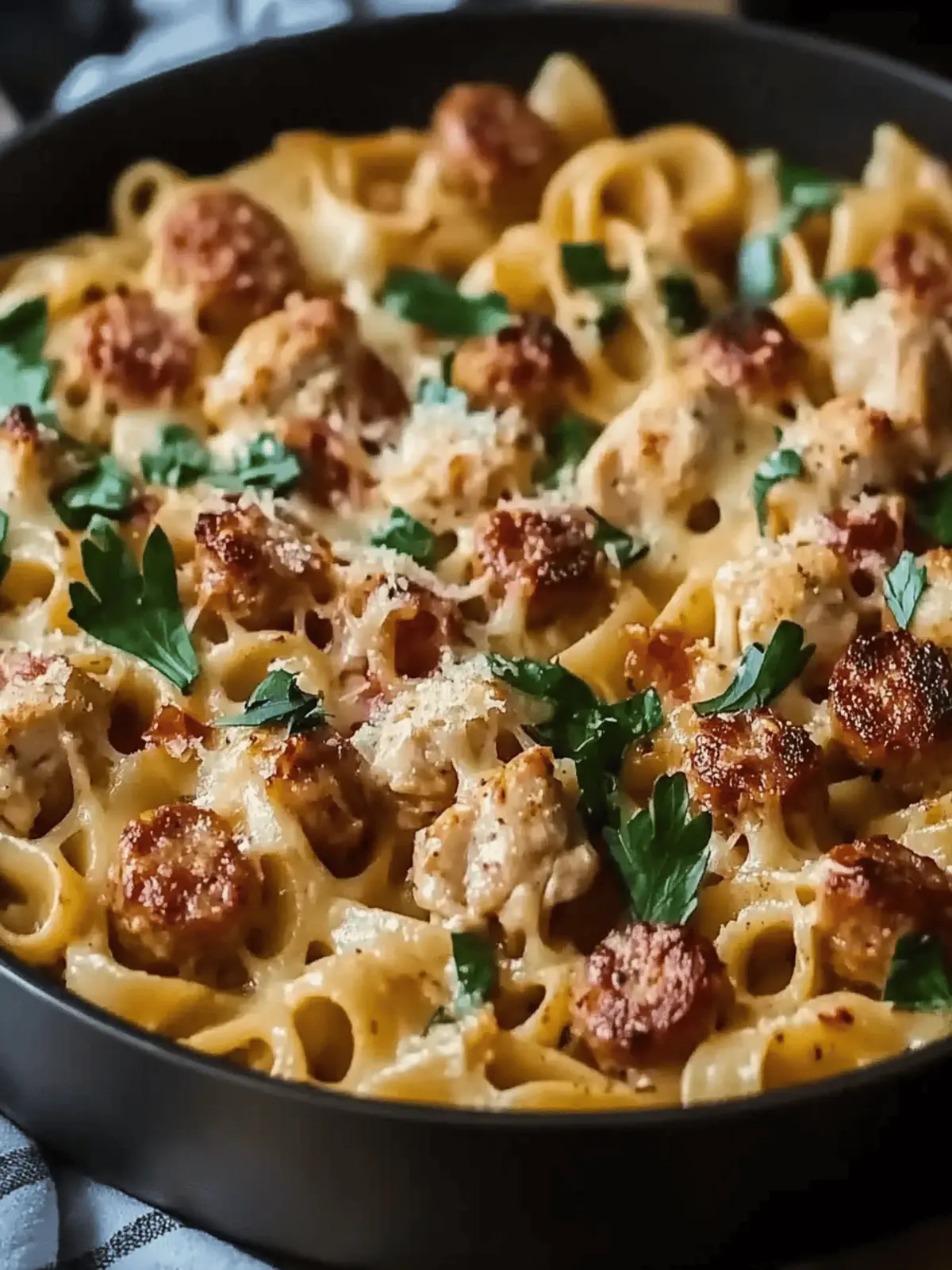 Savory Chicken Apple Sausage One Pan Pasta in 30 Minutes 2 Chicken Apple Sausage One Pan Pasta