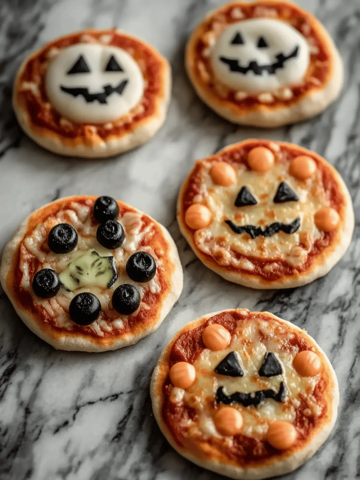 Easy Mini Halloween Pizzas for Spooky Family Fun 4 Easy Mini Halloween Pizzas