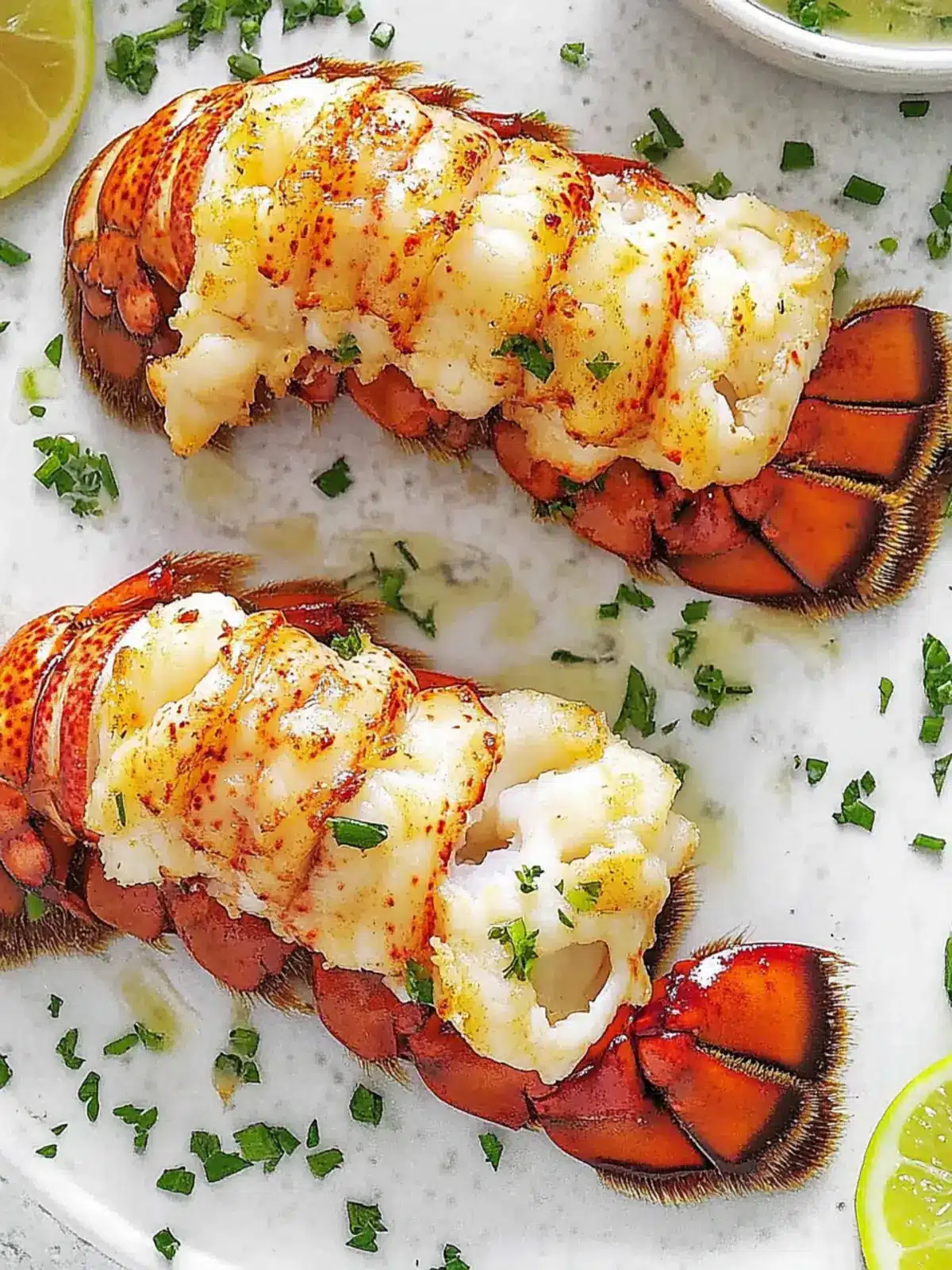Perfectly Broiled Lobster Tail with Lemon Butter Bliss 4 Lobster Tail