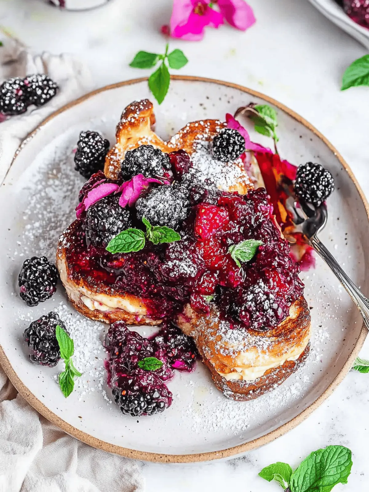 Cream Cheese Stuffed Blackberry Compote French Toast Bliss 4 Cream Cheese Stuffed Blackberry Compote French Toast