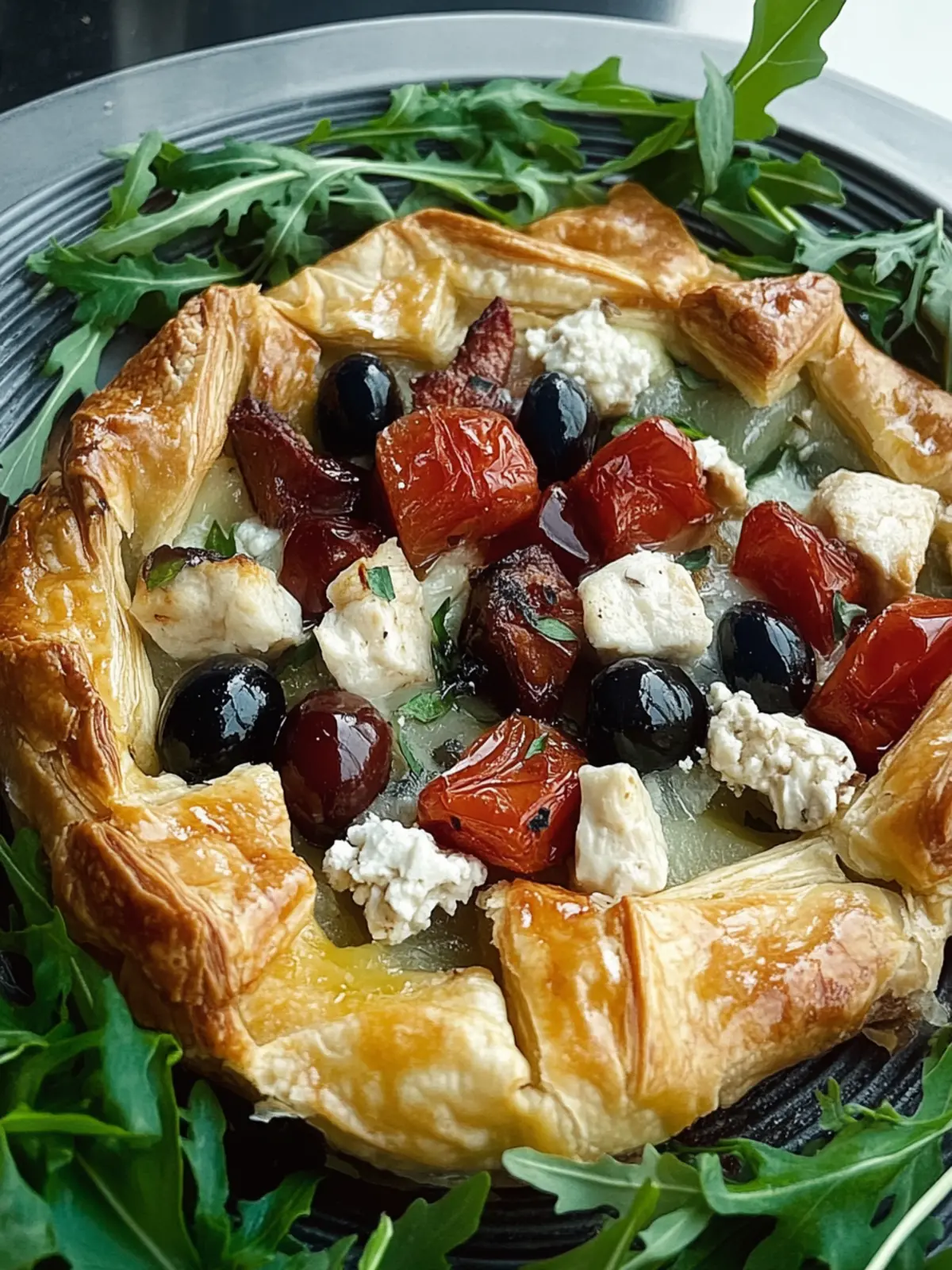 Mouthwatering Mediterranean Galette with Goat Cheese Delight 3 Mediterranean Galette