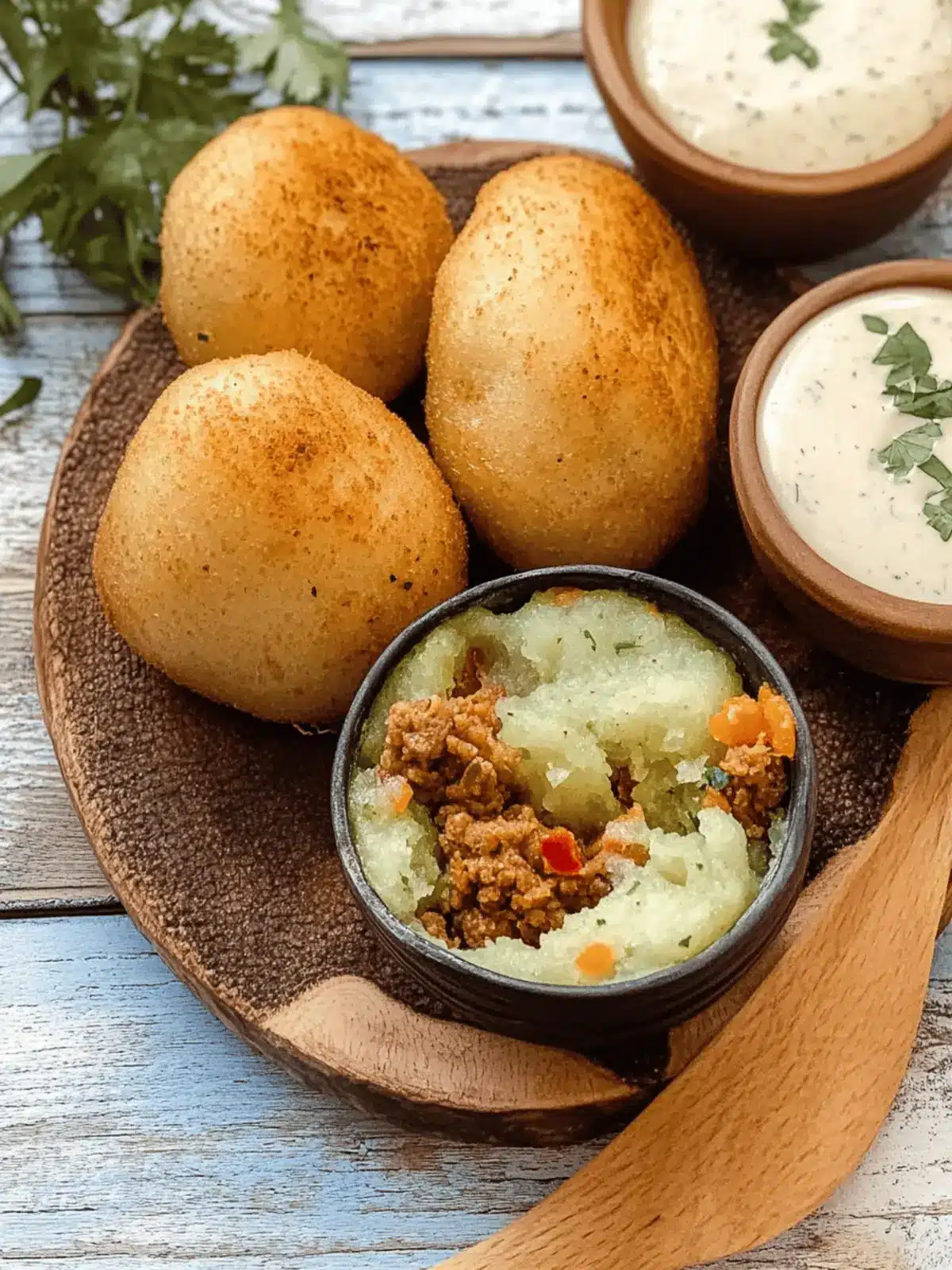 Stuffed Yucca Fritters: Your Ultimate Comfort Food Delight 2 Stuffed Yucca Fritters