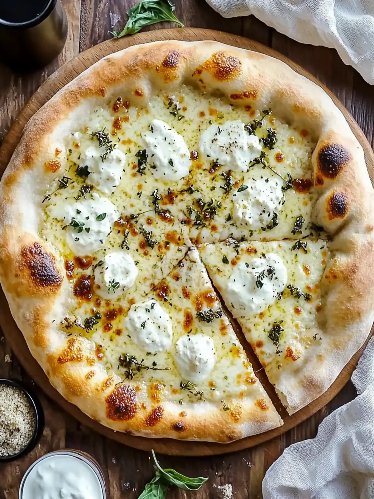 Creamy Garlic White Sauce Pizza Perfect for Cozy Nights 4 White Sauce Pizza with Creamy Garlic