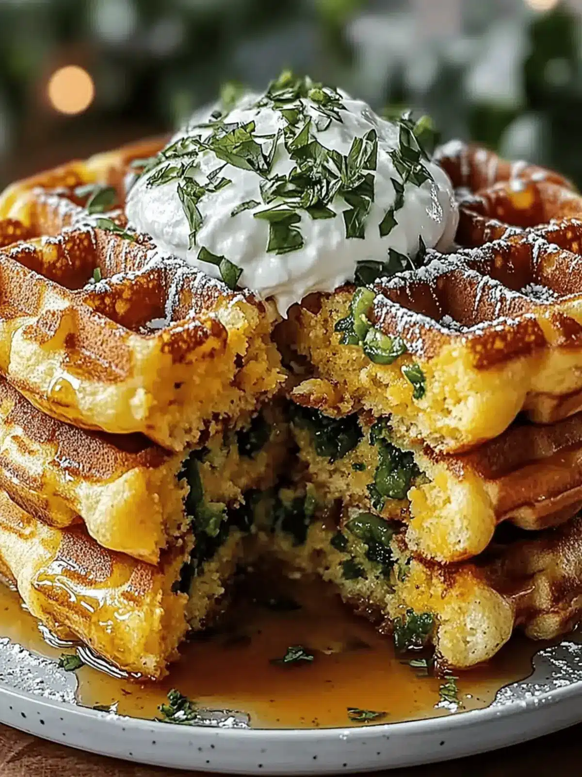 Cheddar Jalape ±o Cornbread Waffles That Wow at Breakfast 4 Cheddar Jalape ±o Cornbread Waffles