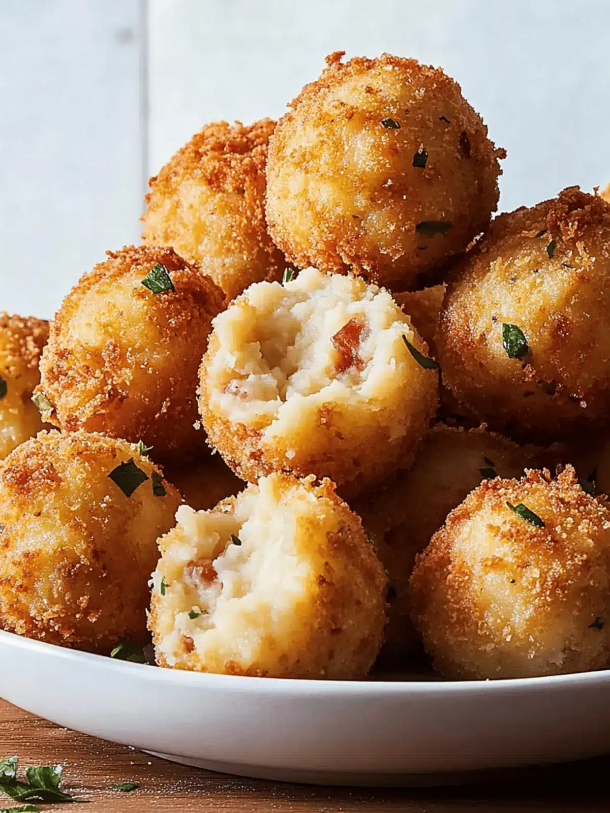 Crispy Fried Mashed Potato Balls: Comfort Food Delight 3 Crispy Fried Mashed Potato Balls: Comfort Food Delight