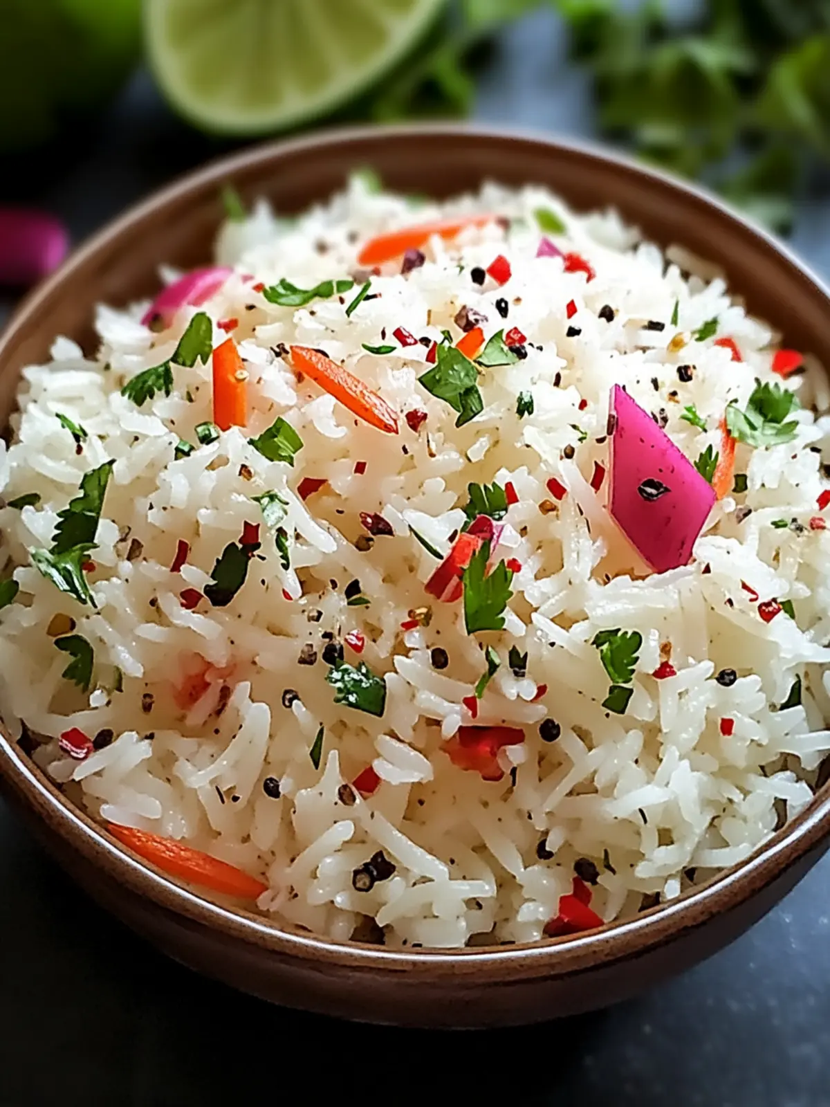 Delicious Tropical Island Coconut Pepper Rice for Easy Dinners 3 Tropical Island Coconut Pepper Rice