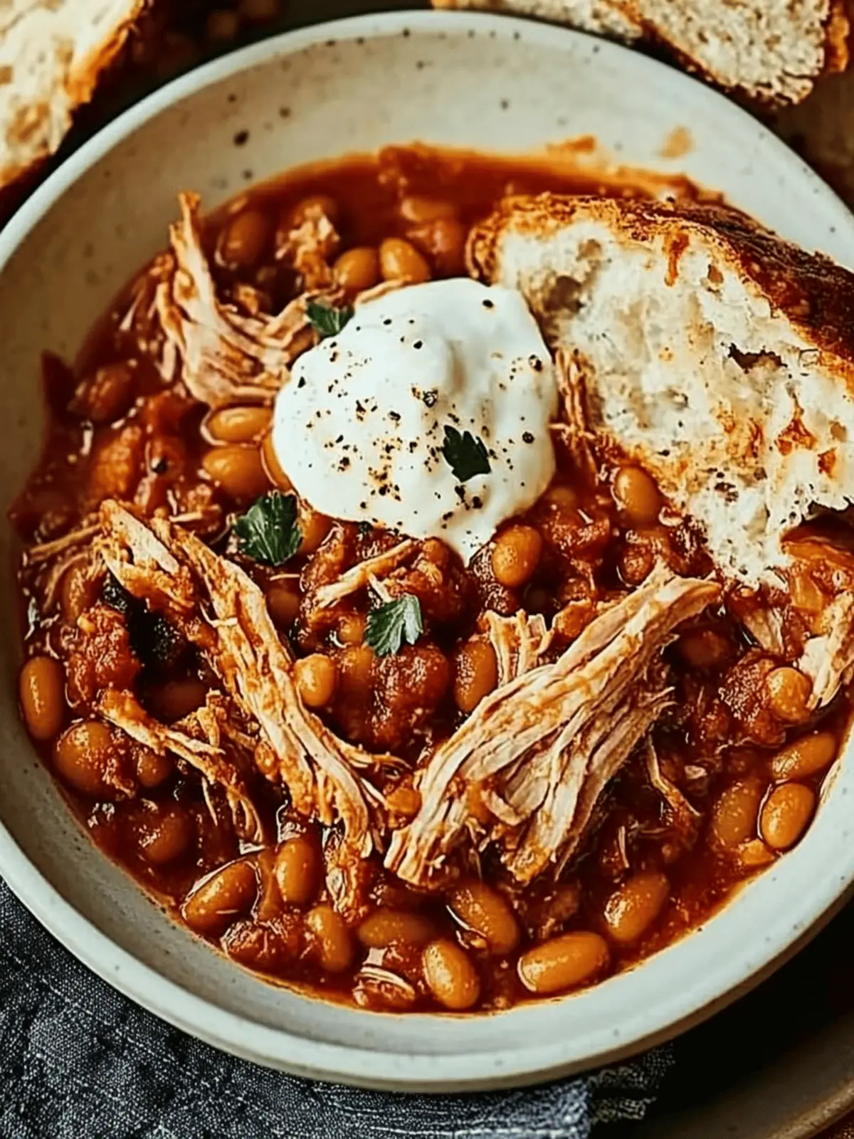 Savory Smoky Slow Cooker Pork with Boston Baked Beans Bliss 2 Smoky slow cooker pork with Boston baked beans