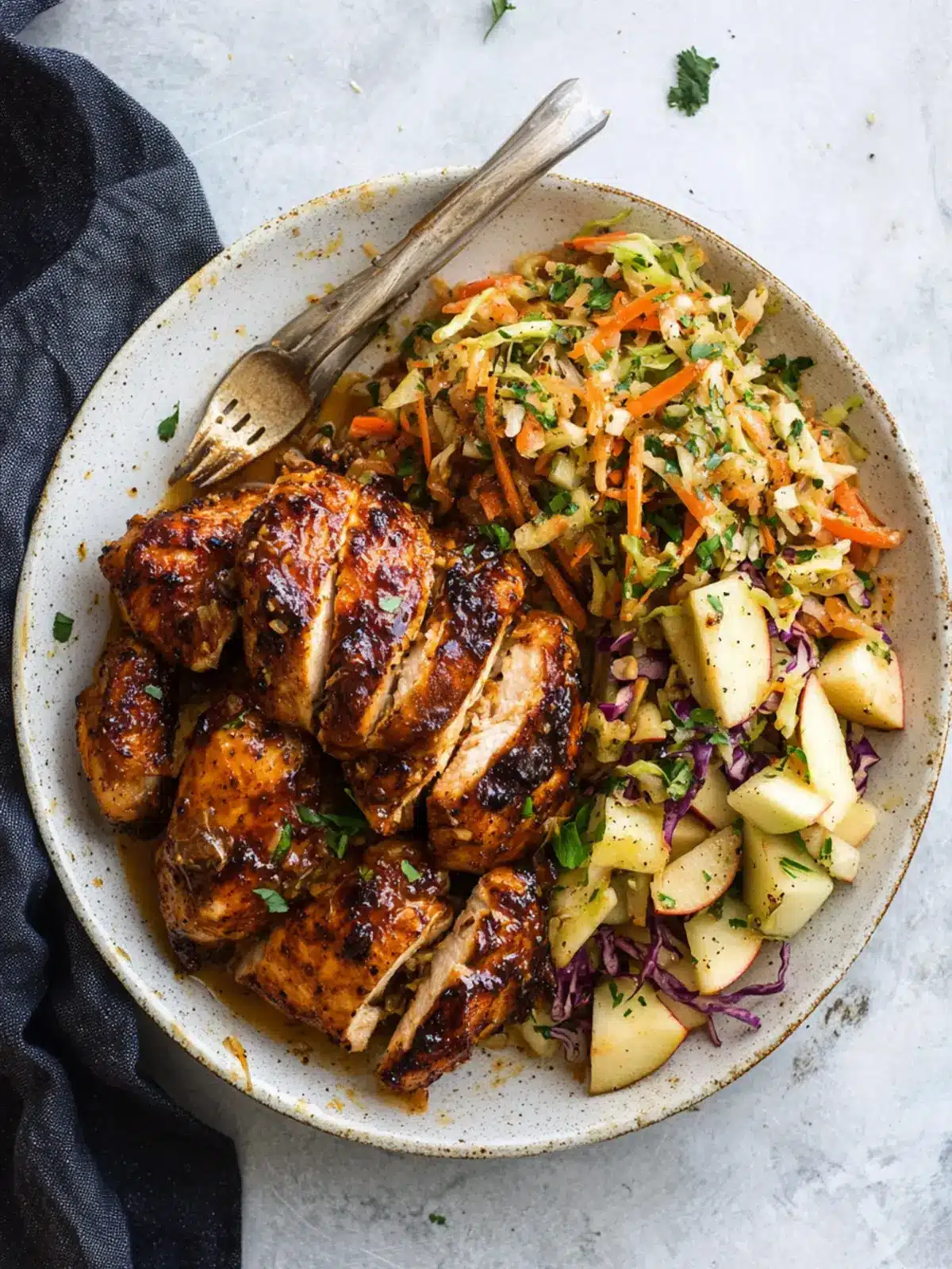 Sticky Apple Cider Chicken with Autumn Slaw You'll Love 3 Sticky Apple Cider Chicken with Autumn Slaw