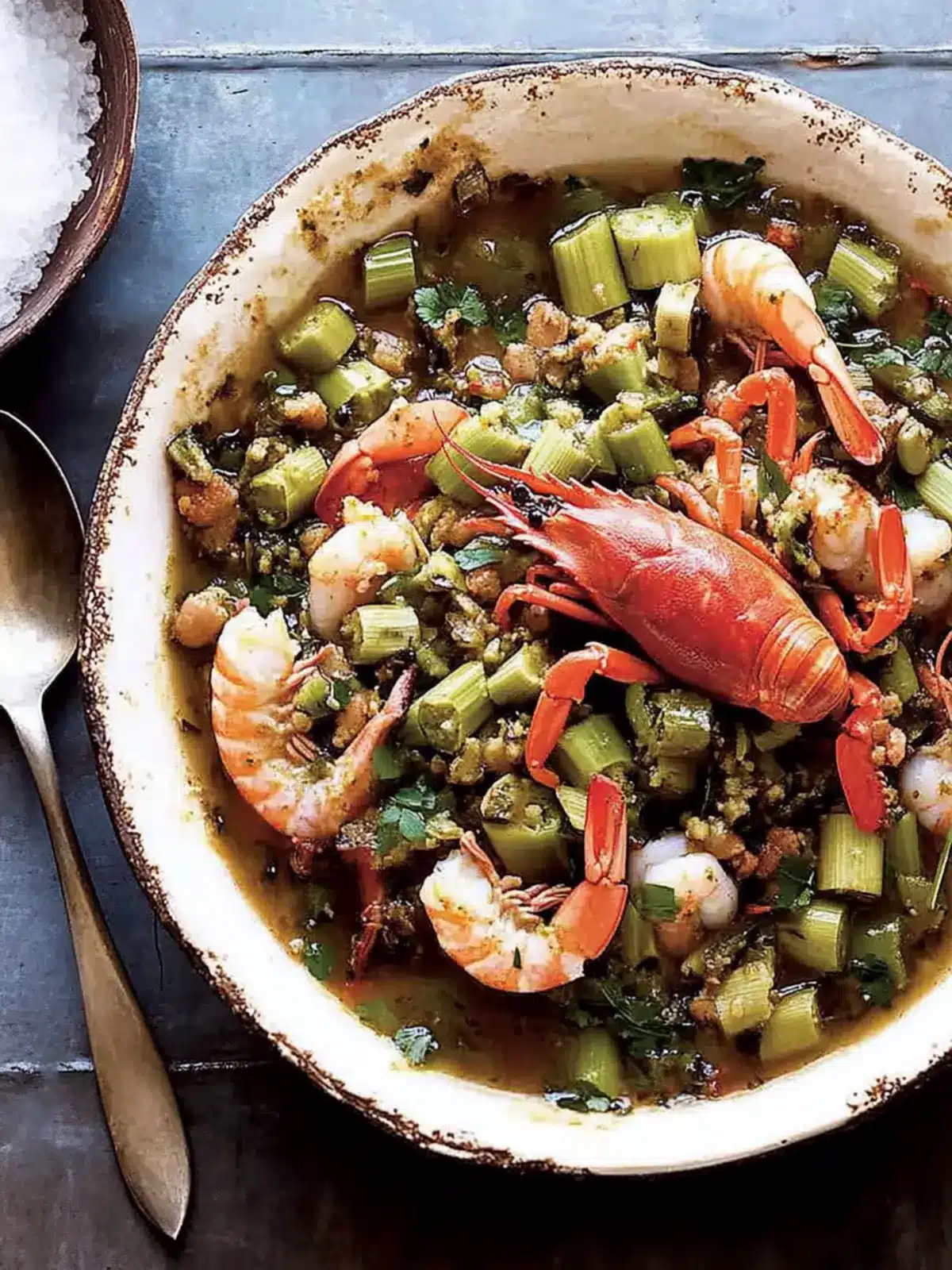 Leah Chase's Okra Gumbo with Blue Crabs and Shrimp Magic 4 Leah Chase's Okra Gumbo with Blue Crabs and Shrimp