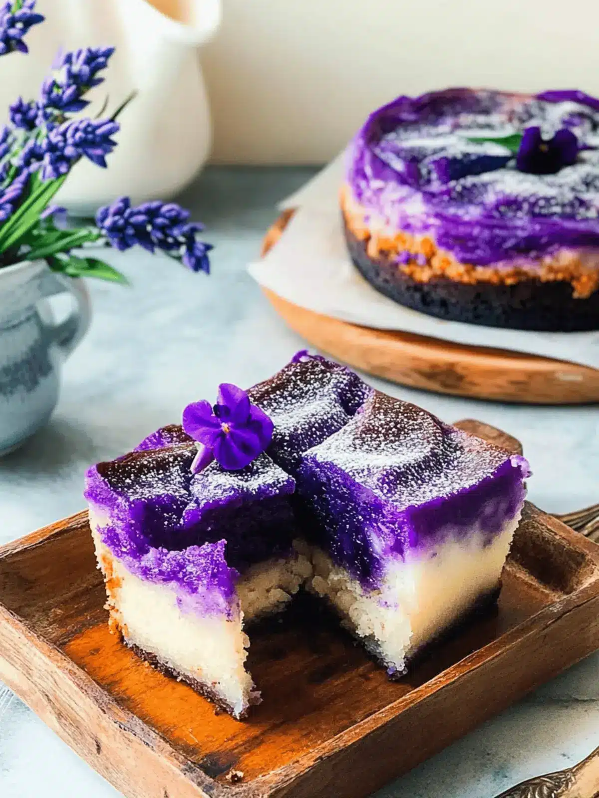 Ube Cassava Cake with Macapuno: A Tropical Dessert Delight 4 Ube Cassava Cake with Macapuno