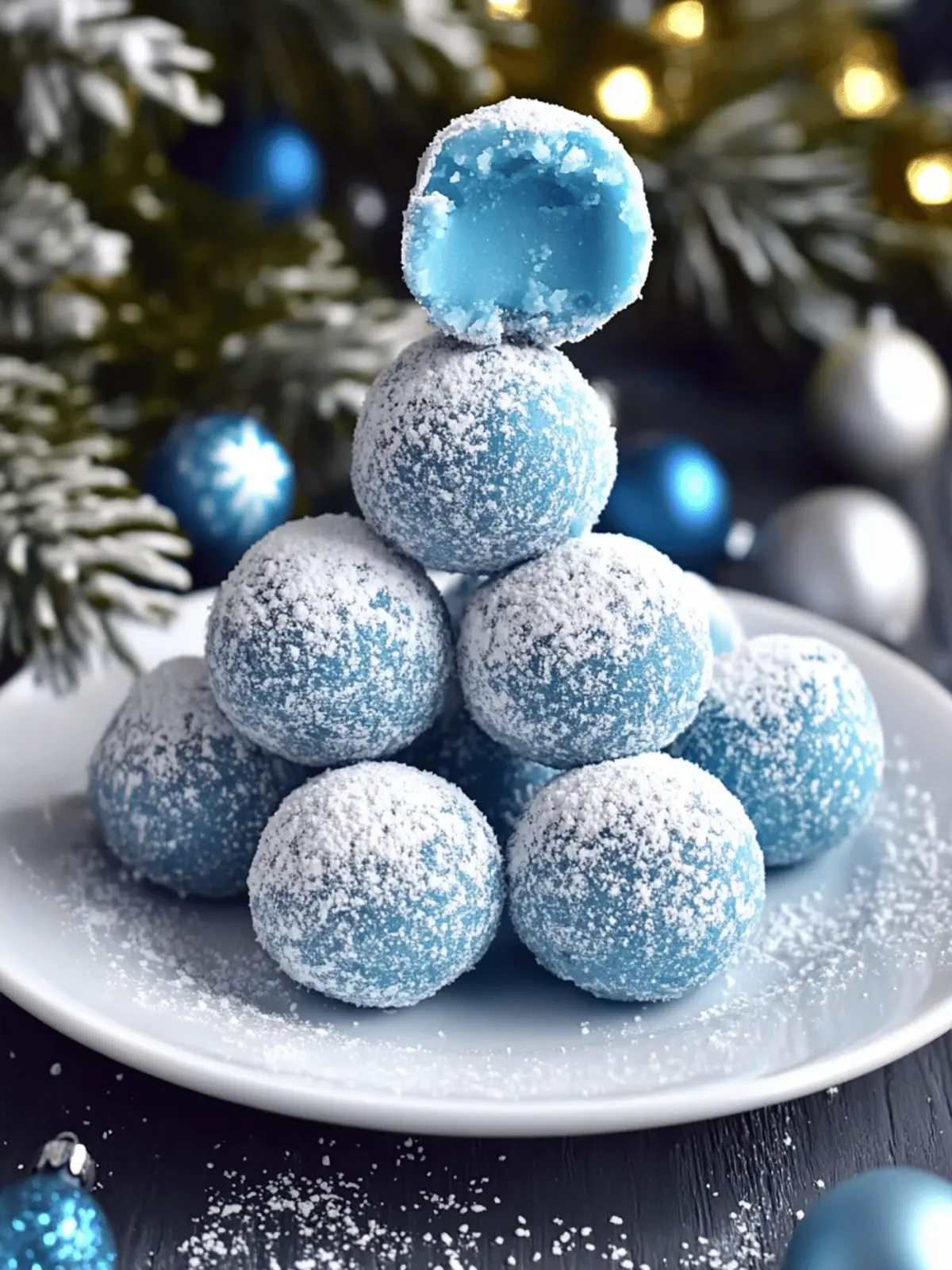 Irresistibly Festive Blue Christmas Truffles You ll Love 3 Blue Christmas Truffles